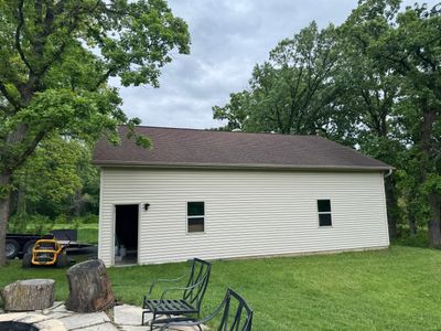 Turtle Shell gutter protection installation in Pearl City, IL 61062, photograph 4