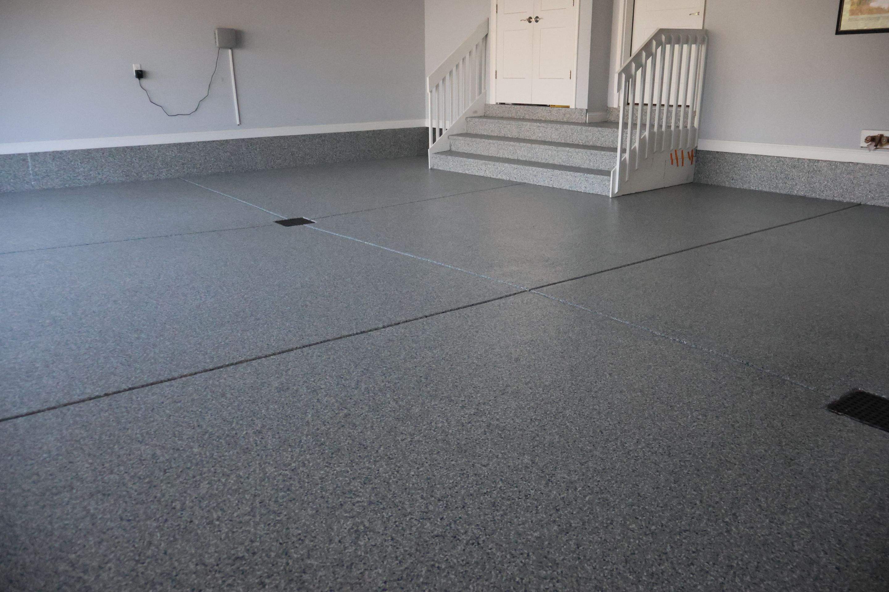 Stonewash Garage Floor by Level 10 Coatings