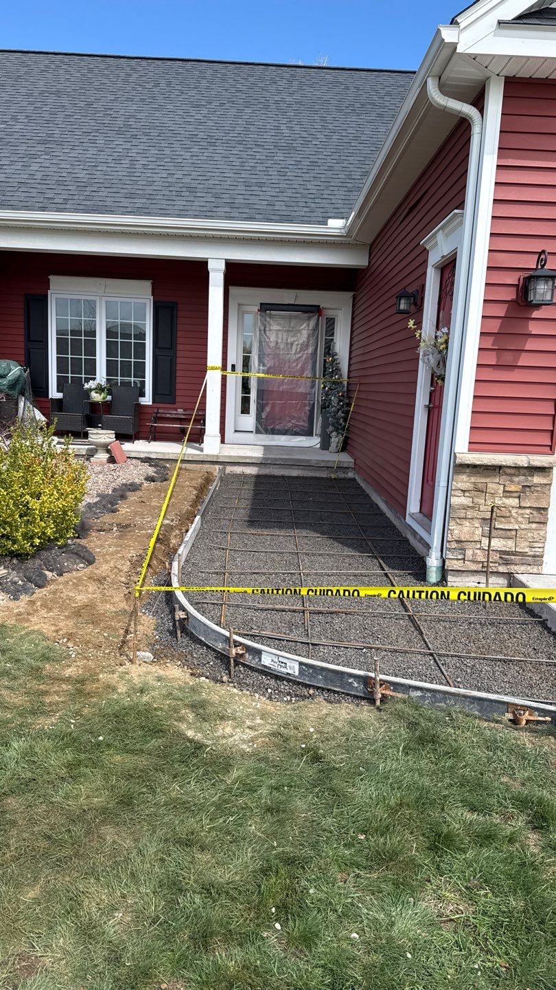 Pittsford Broomed Finished Walkway by NG Masonry & Construction LLC