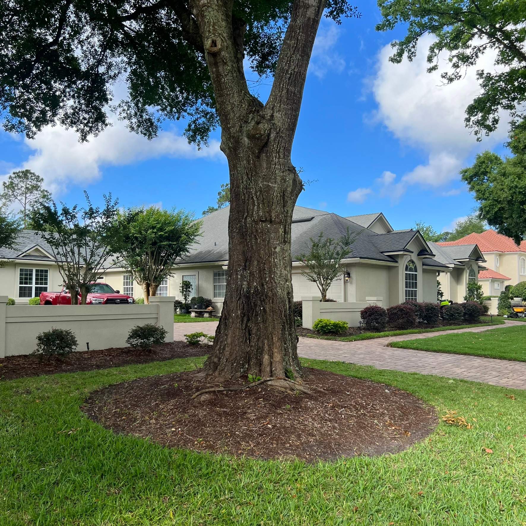 Plant & Mulch Installation | Deerwood Country Club by ProGreen Services