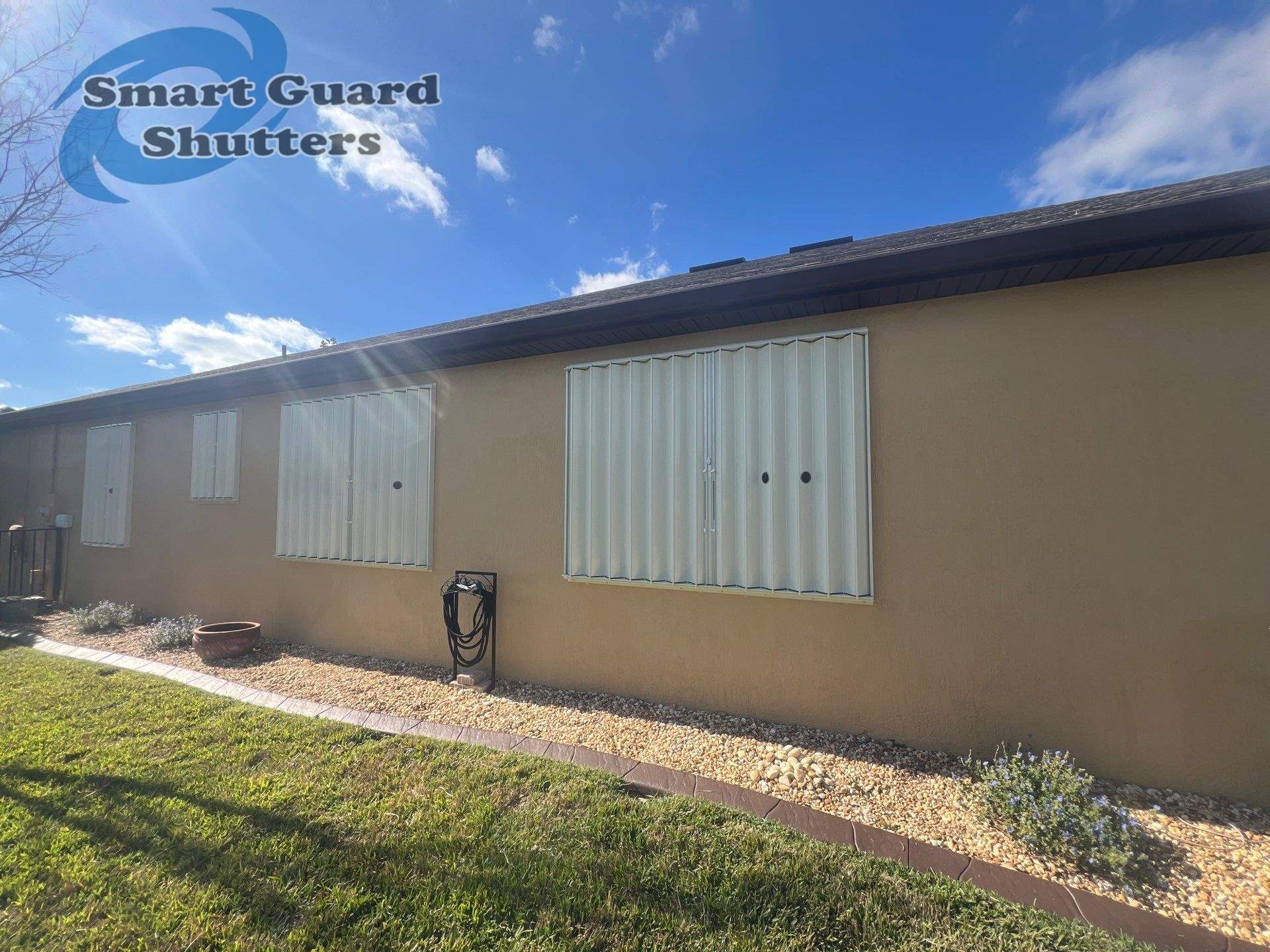 Hurricane Protection in Ivory by Smart Guard Shutters