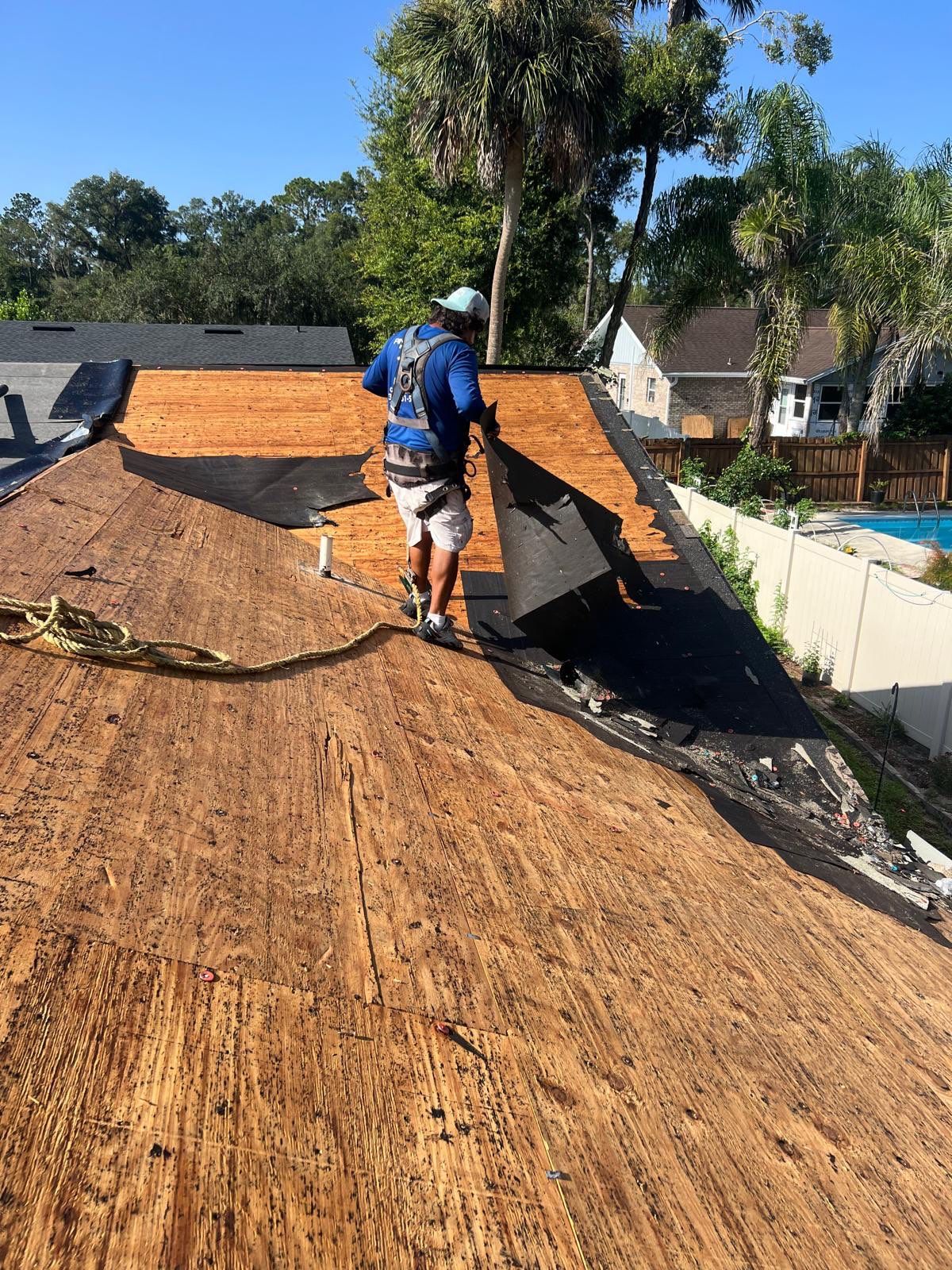 Architectural Shingle Roof Replacement and Attic Inspection in Orange City by Pinnacle Roofing Group