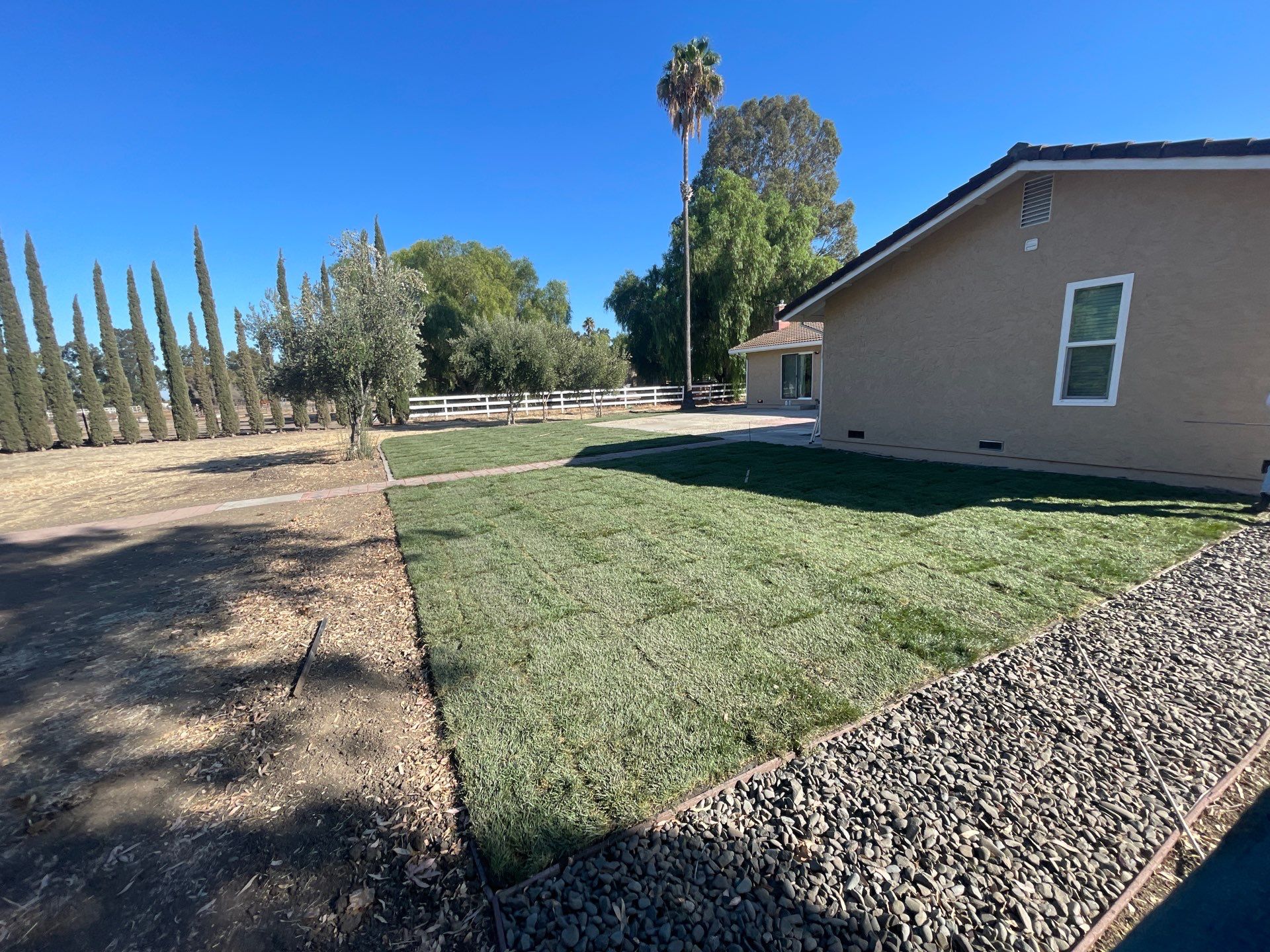 Project in Tracy by A - G Sod Farms