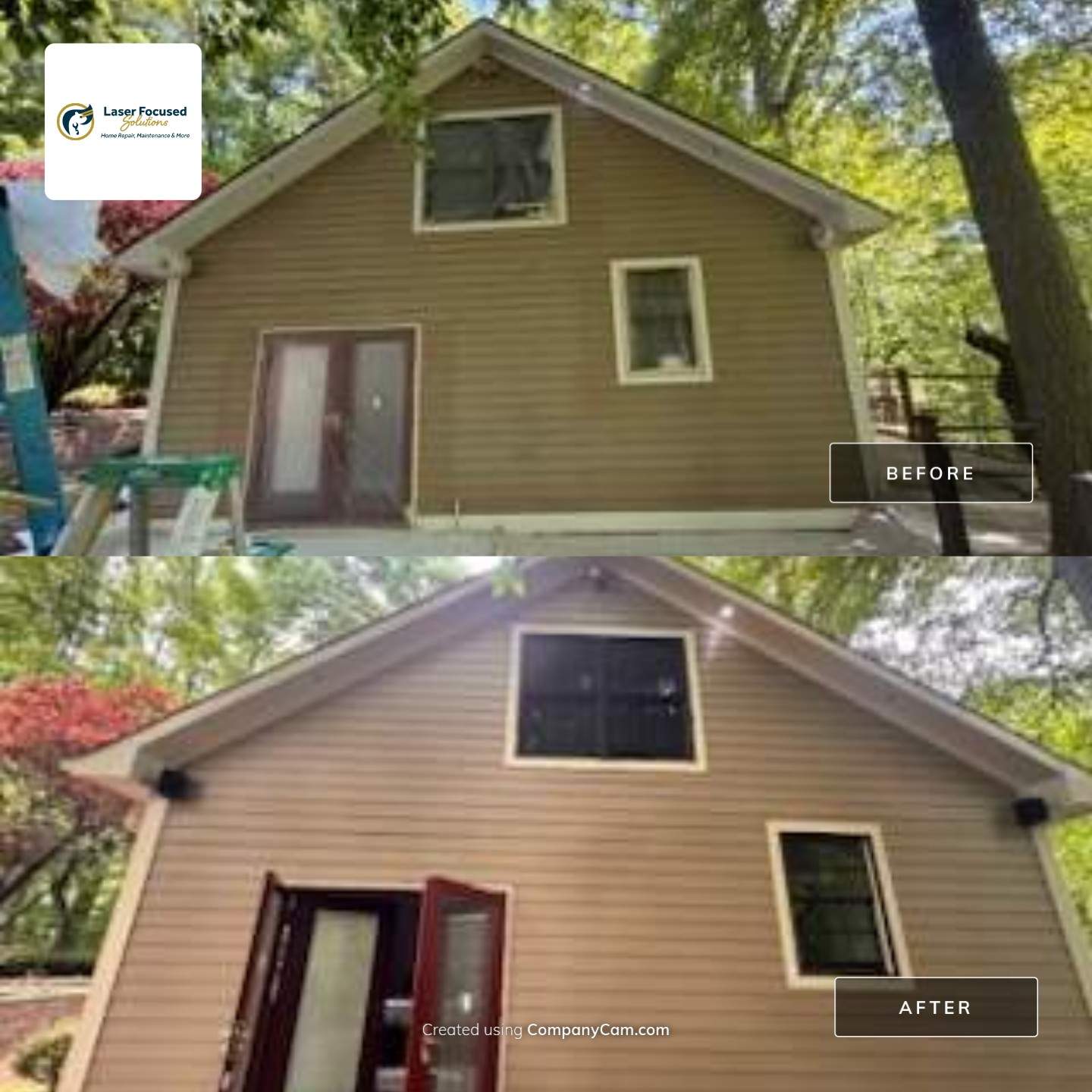 House & Garage Painting Project by Laser Focused Solutions LLC