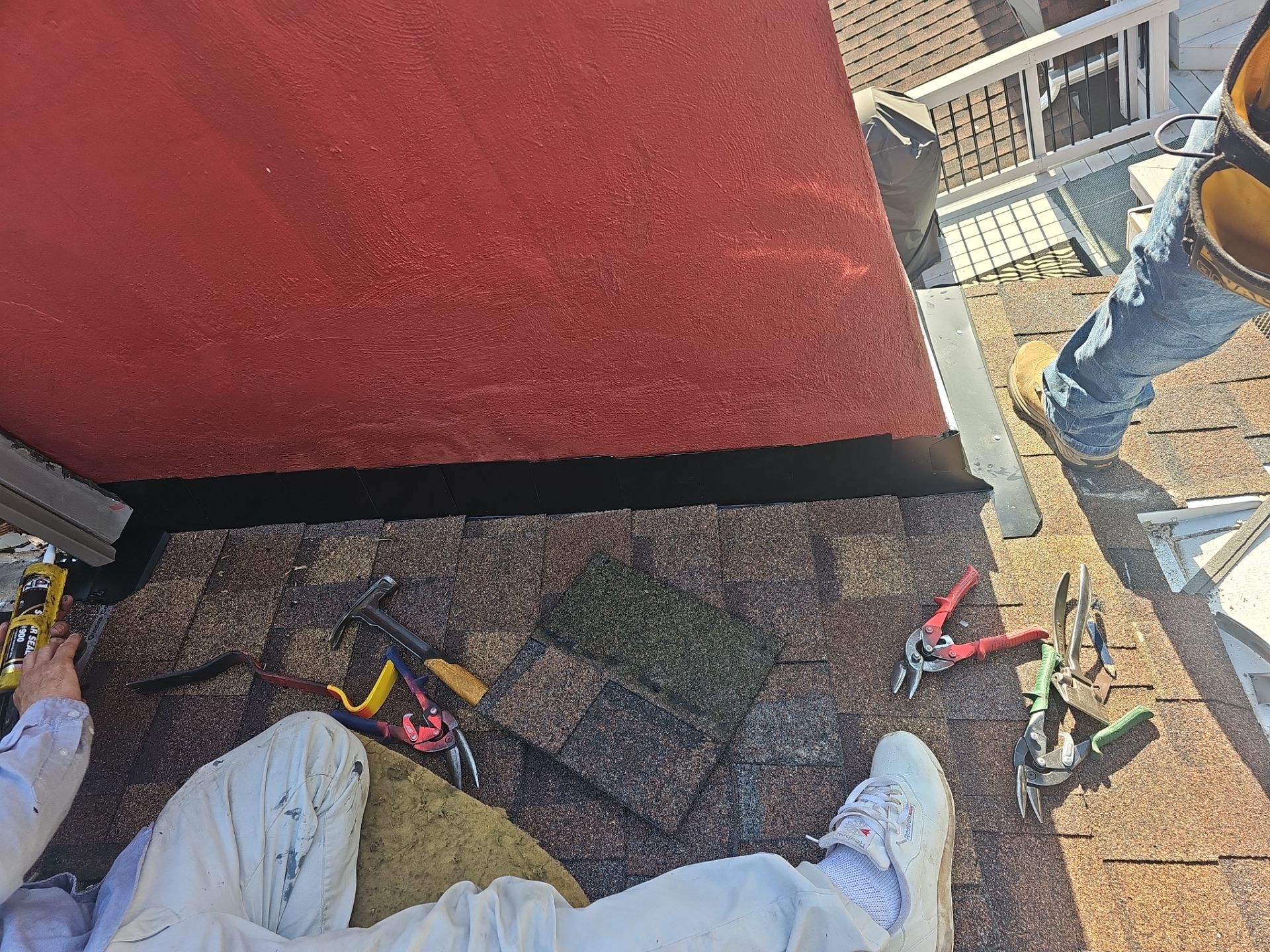 Roof Repair - Vent, Siding, and Chimney Flashing and Partial Roof Replacement by Winchester Roofing