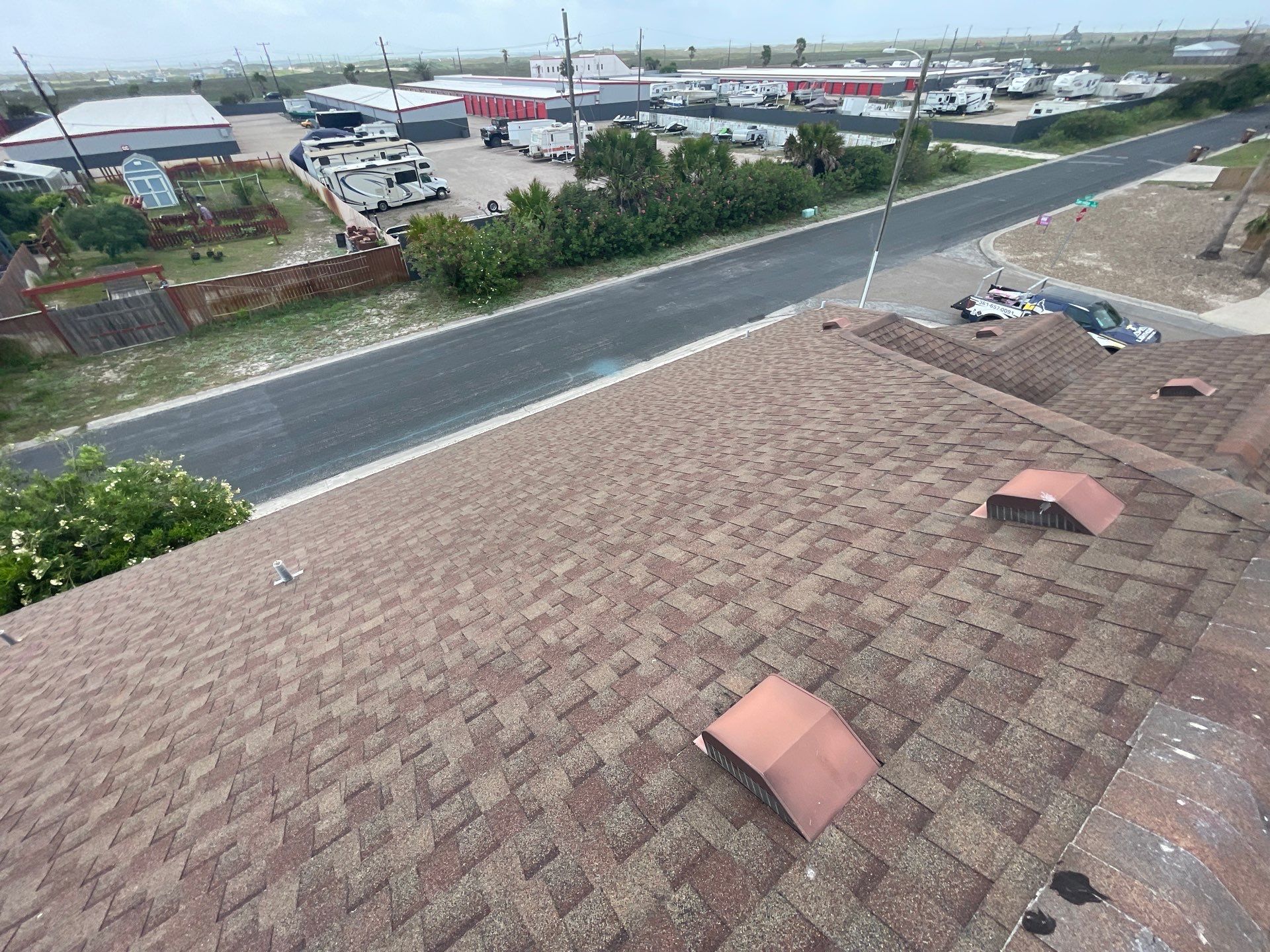 Residential Roofing Installation using GAF HDZ Barkwood by Lighthouse Roofing
