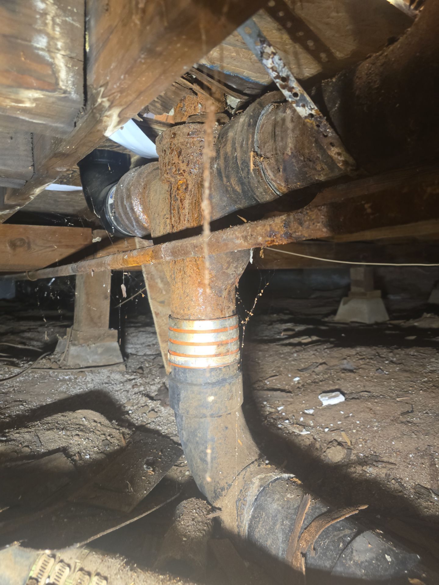 Installing New Piping and Checking Underneath Home by Us Plumbing