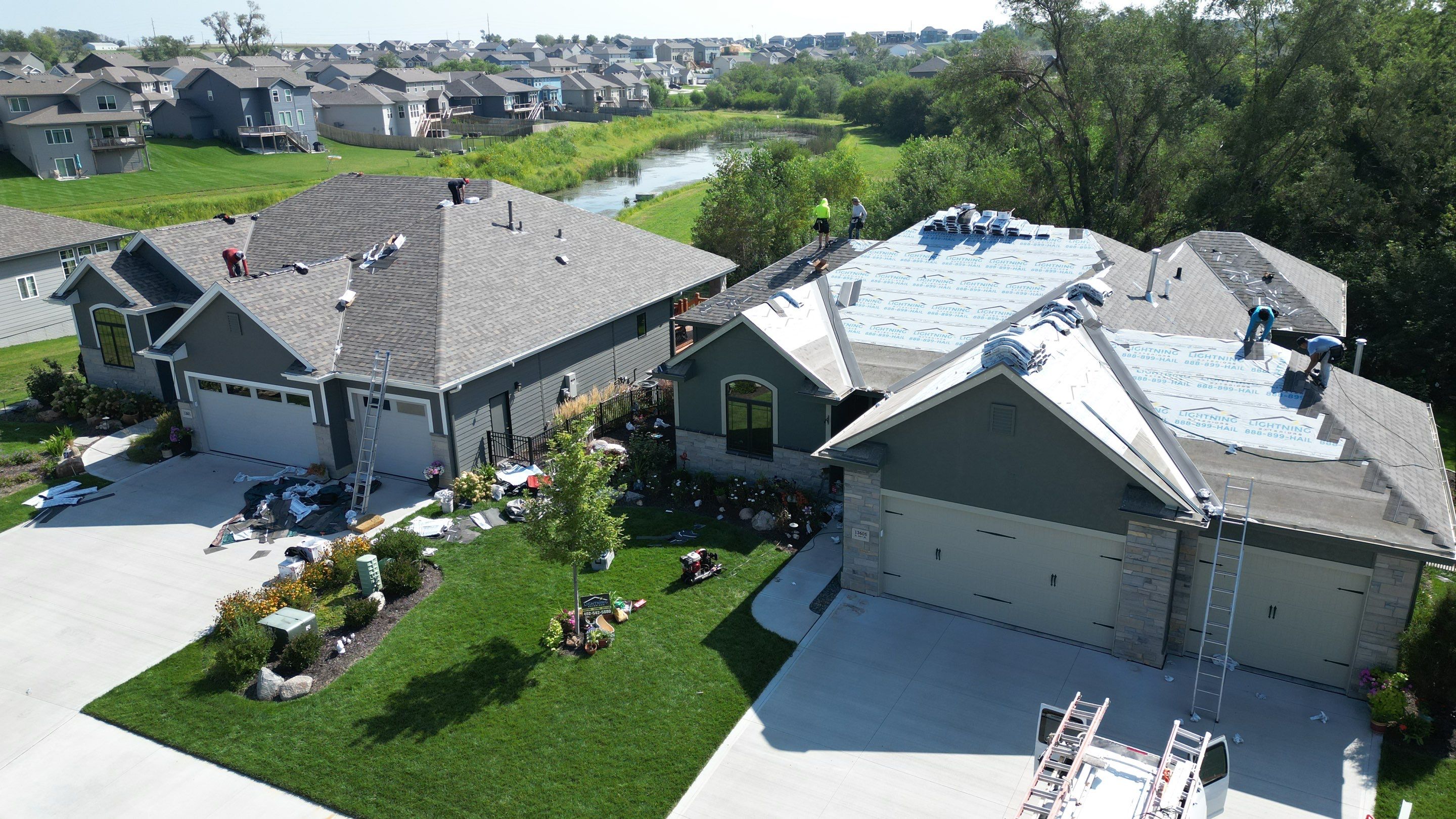 Residential Roofing Installation using IKO Nordic Cornerstone Impact Resistant Class 4 by Lightning Exteriors