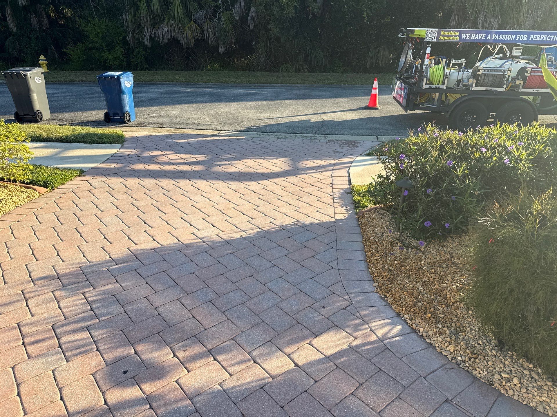 Tile Roof Cleaning & Oil Stain Removal | Tara River Place, Bradenton FL by Sunshine AquaWash