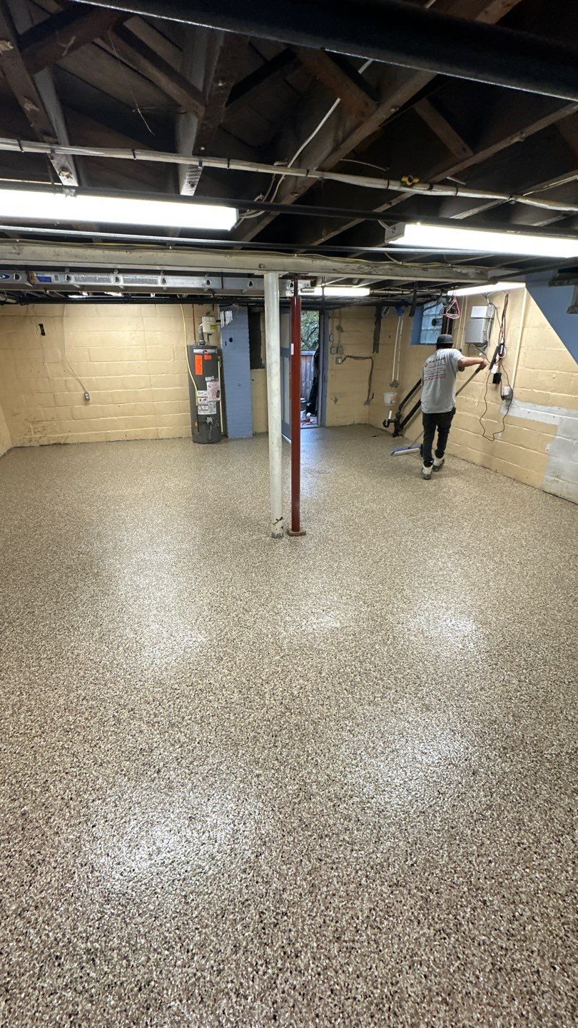 Shoreline Basement Project in Pittsburgh by Floors in a Day, Inc