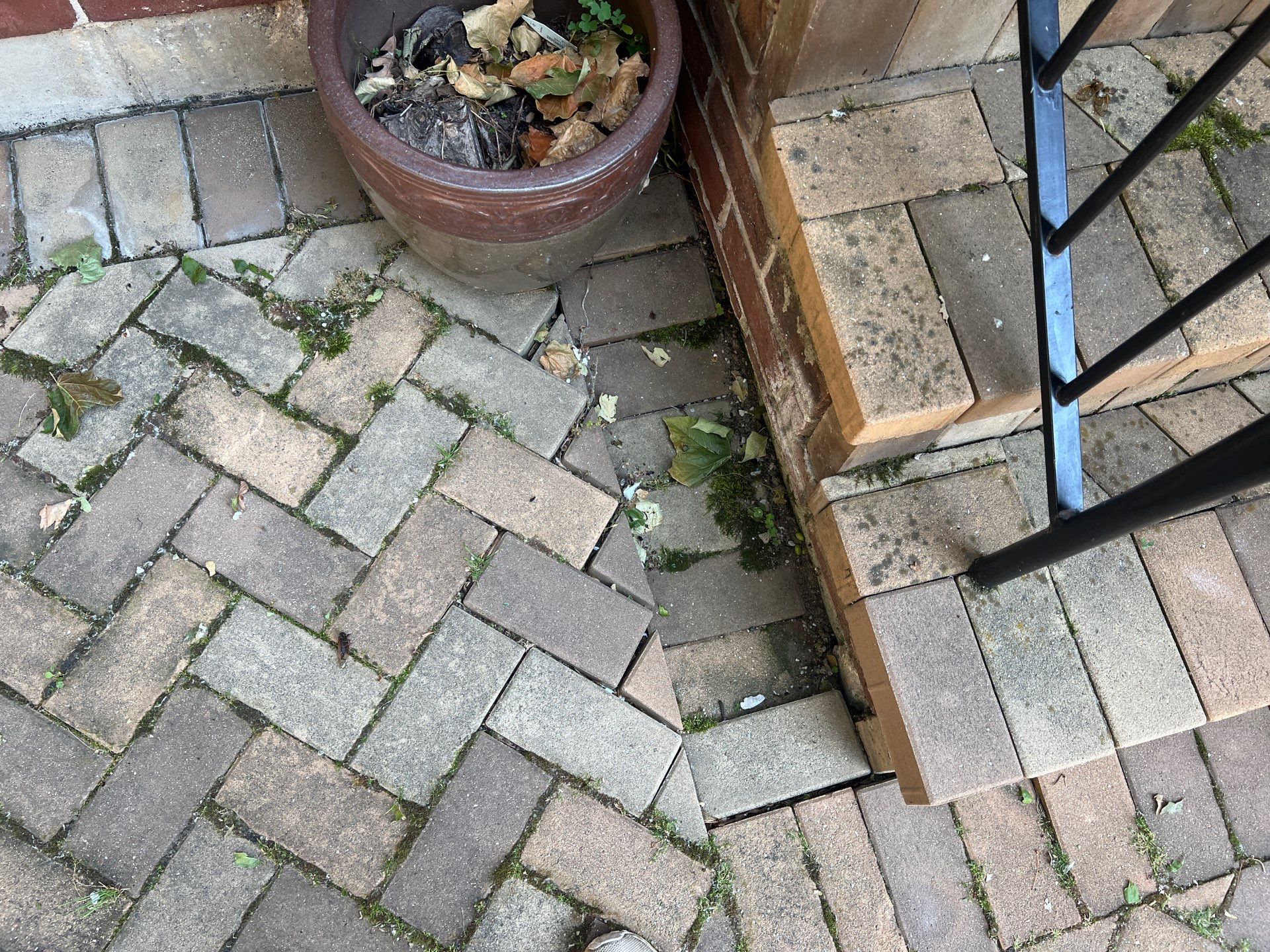 brick paver repair  using Structure bond Techniseal by Northern Power Washing LLC.