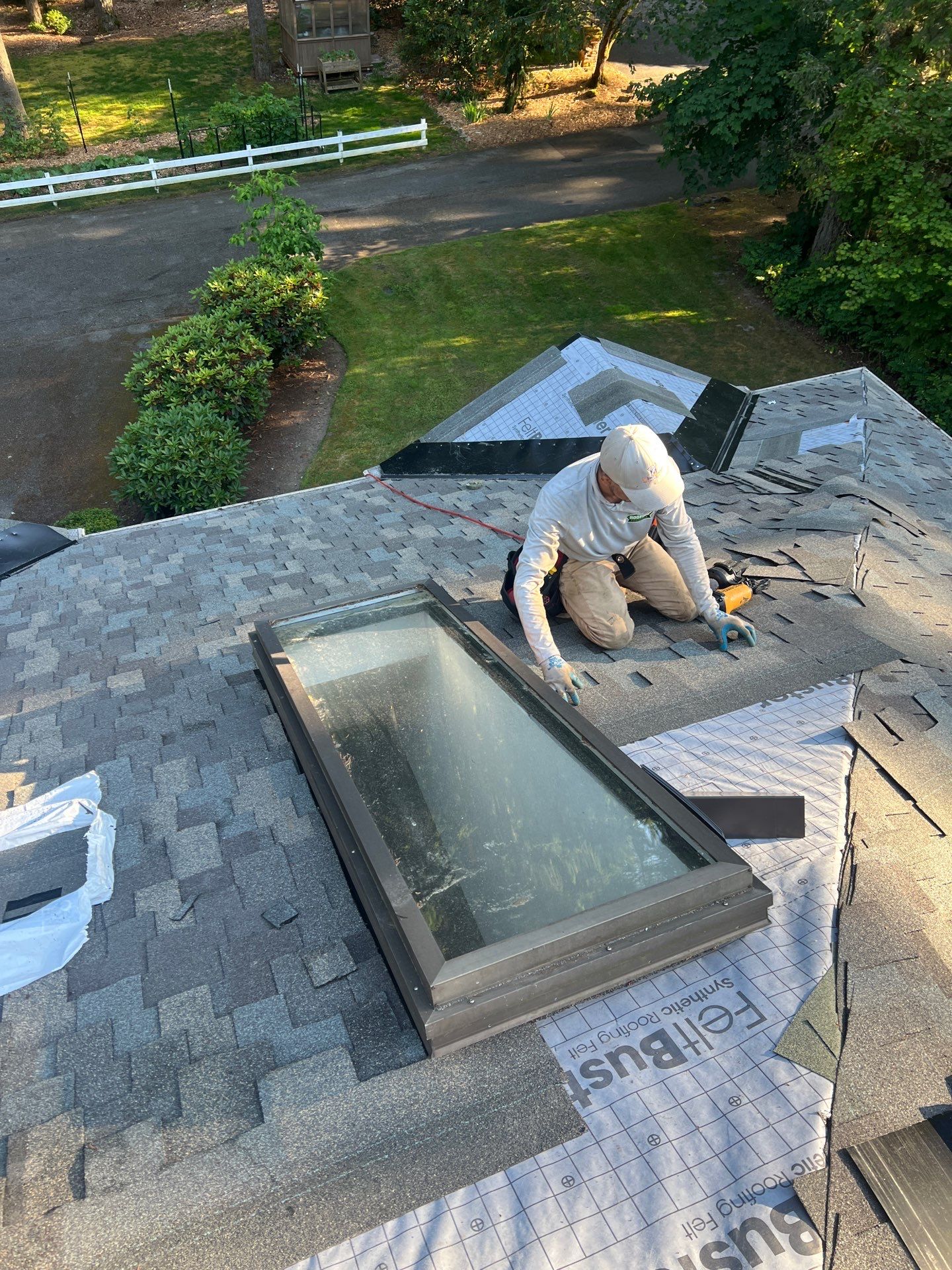 Residential Roofing Installation using GAF HDZ Shingles by Roofing Formula LLC