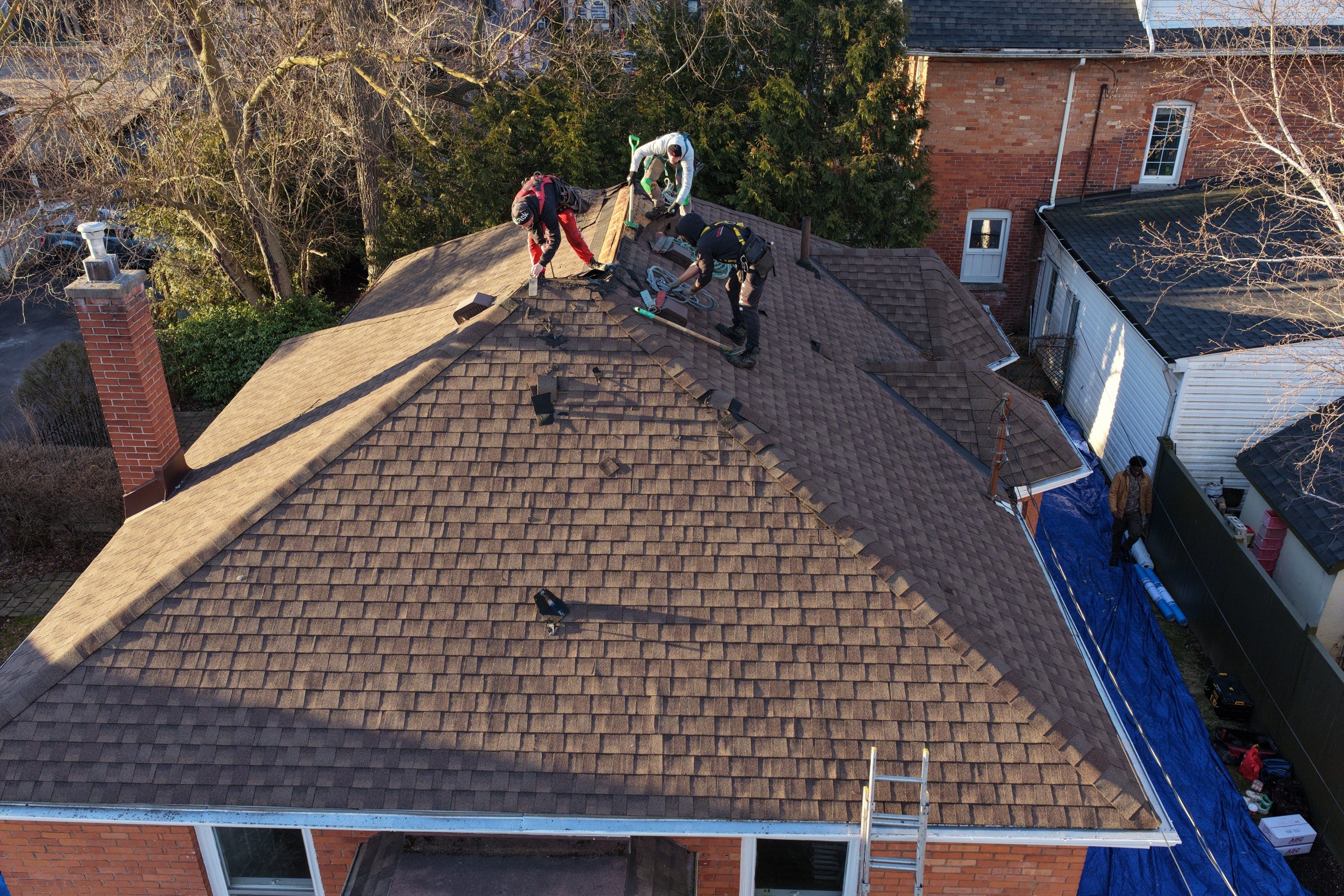 Project in Hamilton by The Roofing Crew