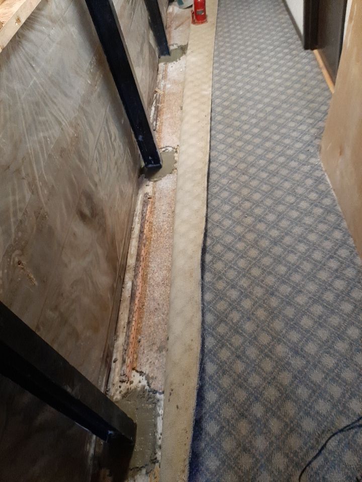 Exterior Deep Waterproofing System with Wall Push Back and Steel Beams Reinforcement by Toledo Basement Repair