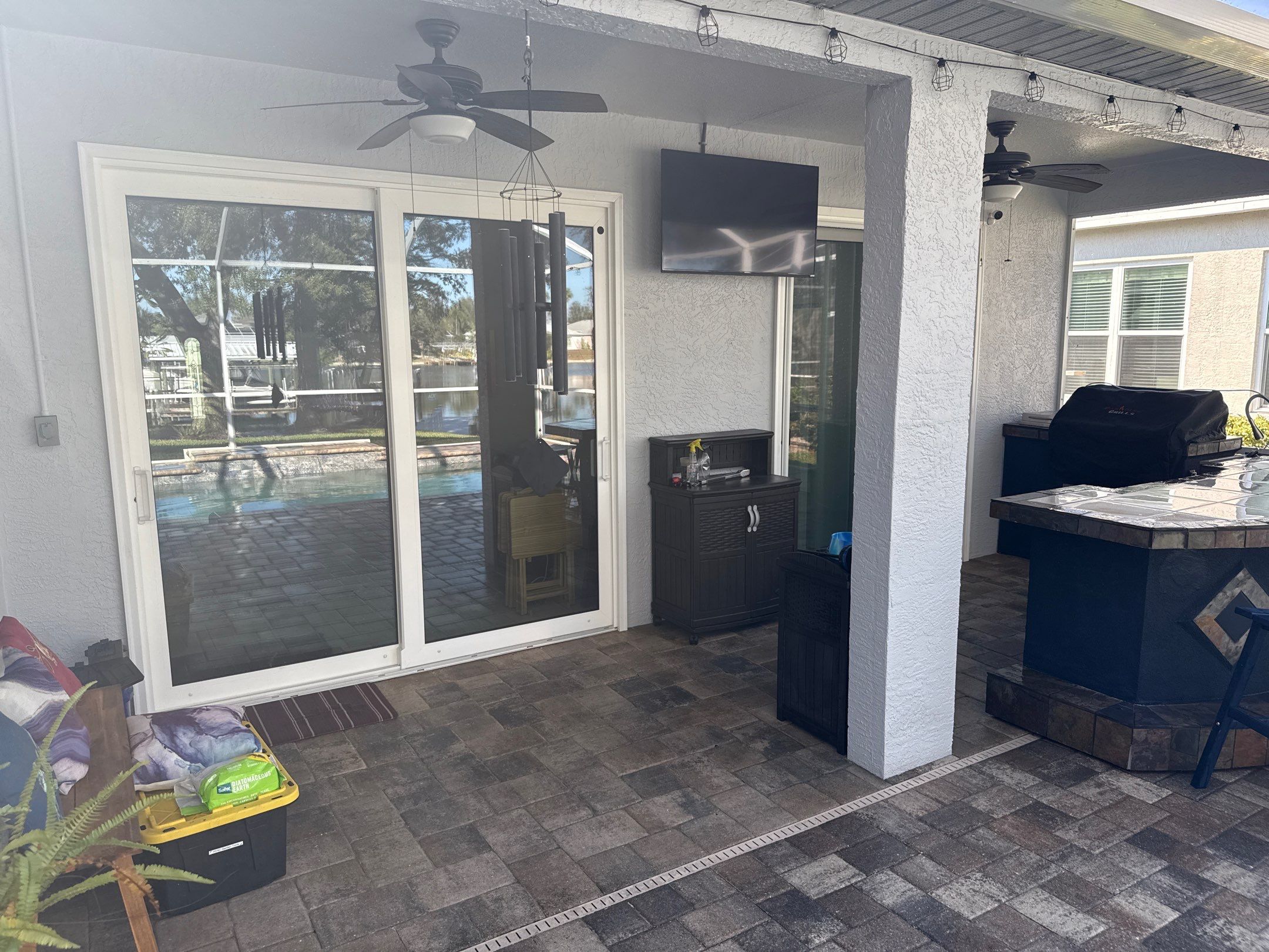 Paver Pool Deck Cleaning & Pool Cage Cleaning in River Point of Manatee – Bradenton, FL by Sunshine AquaWash