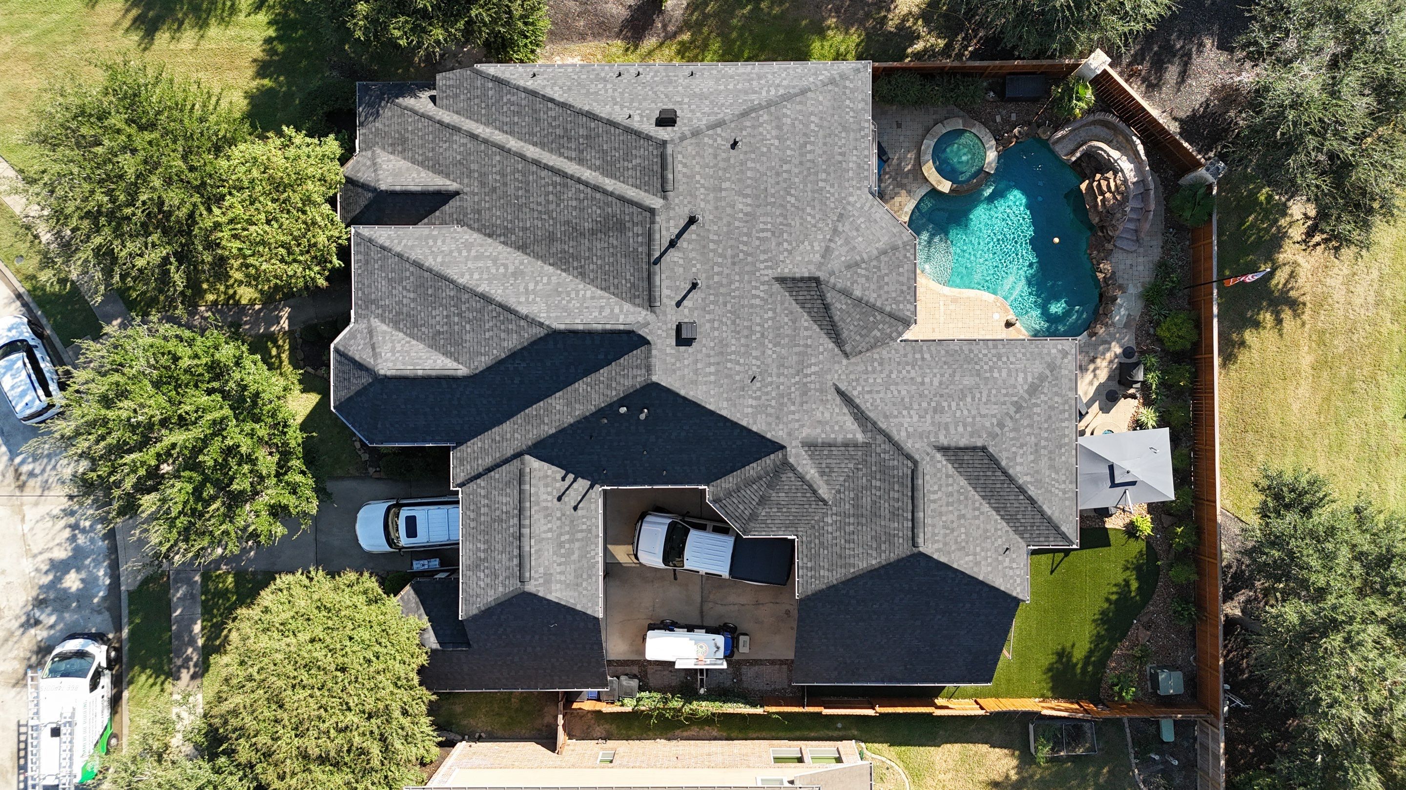 Residential Roofing Installation using IKO Dynasty by Core Four Roofing