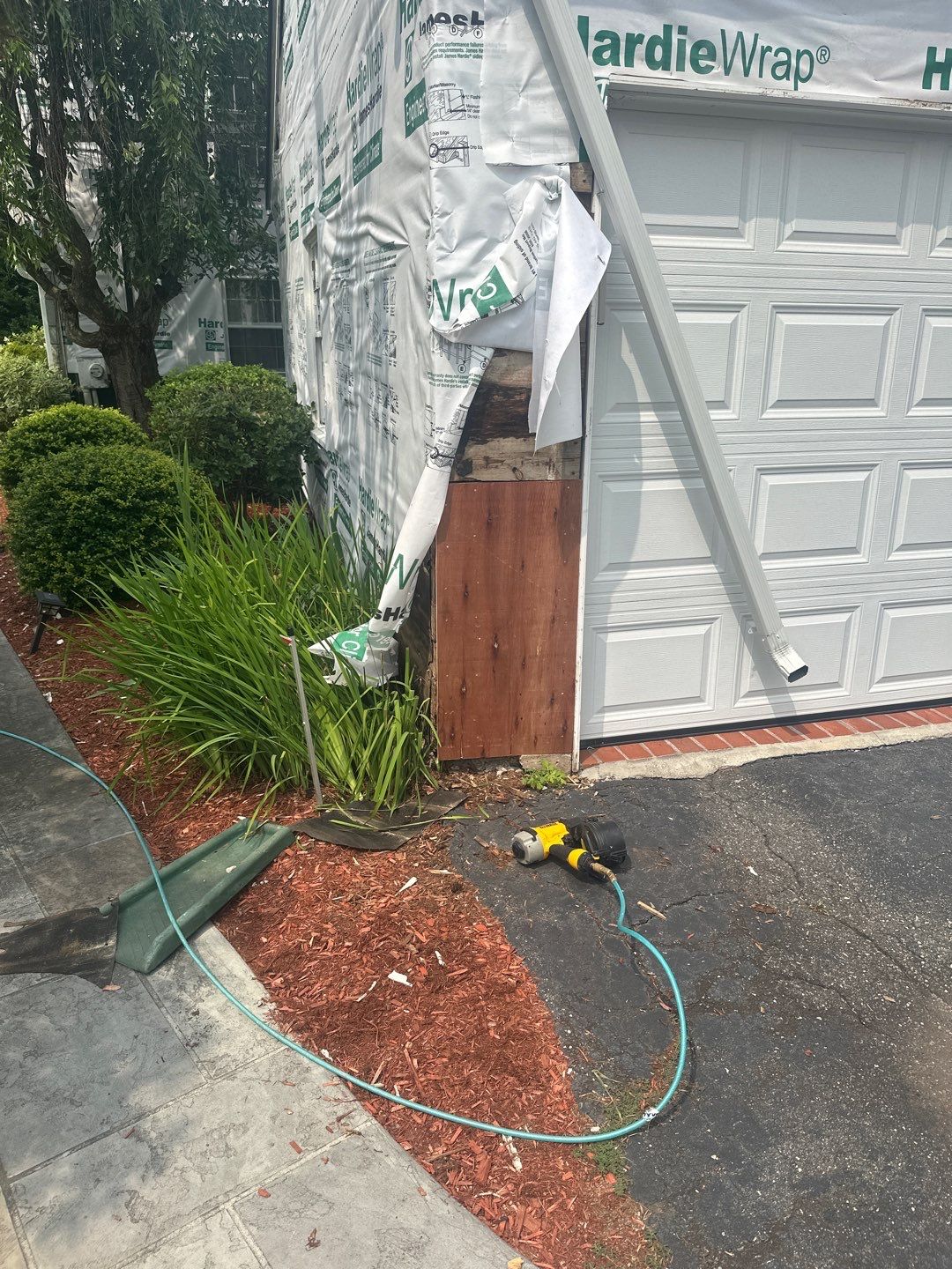 Siding Installation using Hardie Plank Artic white by A Plus Exterior