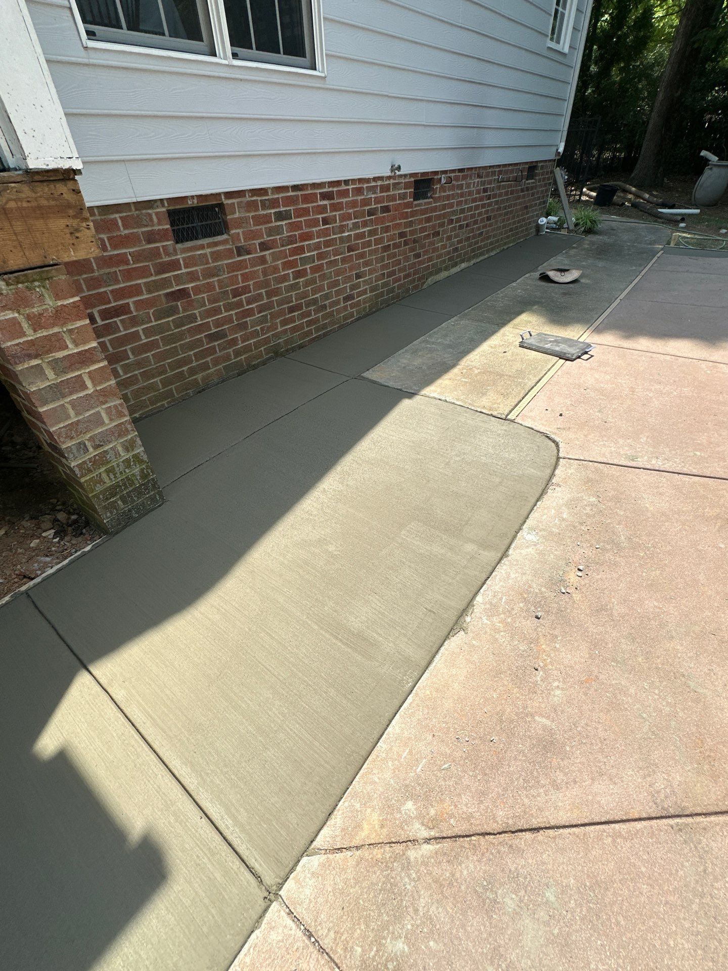 Cool decking pool in Youngsville by Martinez Brother’s Nc Landscaping Inc