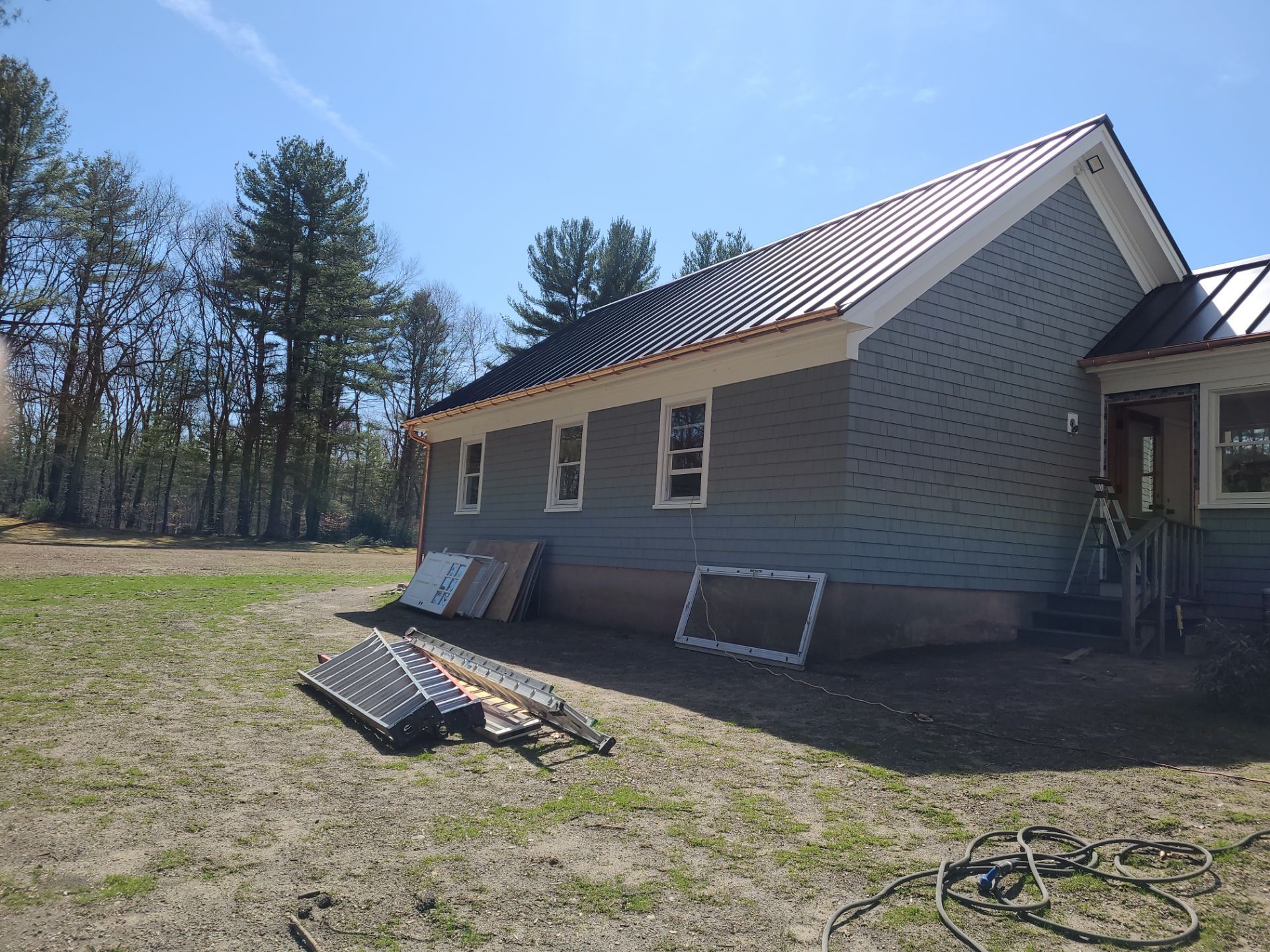 Half Round Copper Gutter in Holliston, MA by Gutter Pro Enterprises