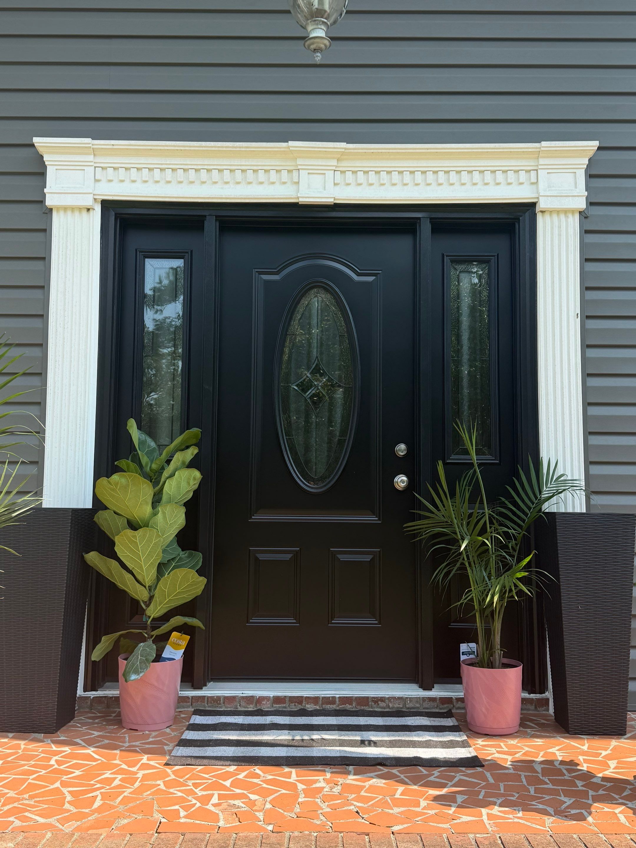 Dark Gray Siding and Custom Deck Installation in Kinston by The Remodeling Company