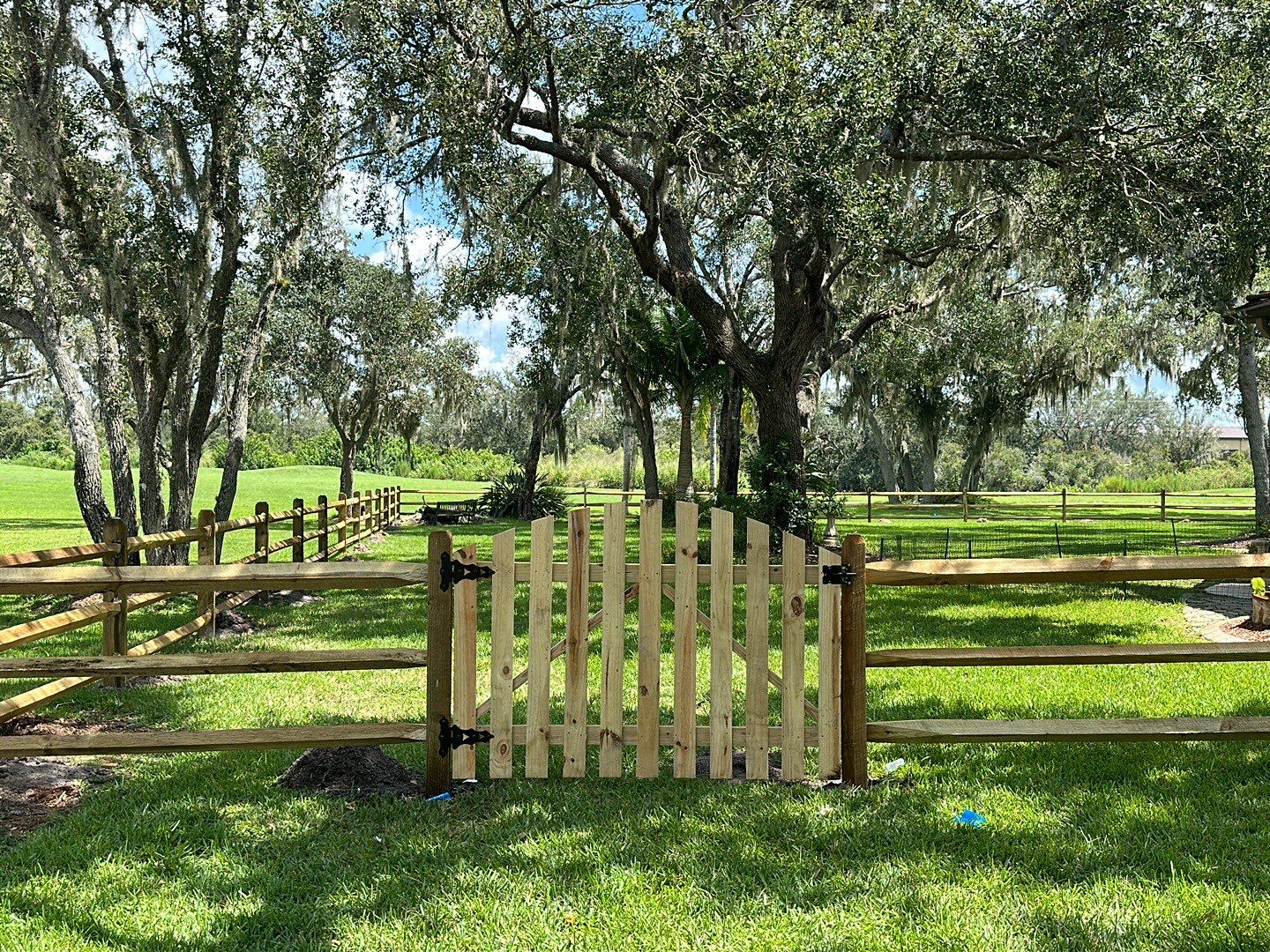 Wood Fence Installation using Wood 3 Rail Ranch Fence by Asap fence and gates, LLC