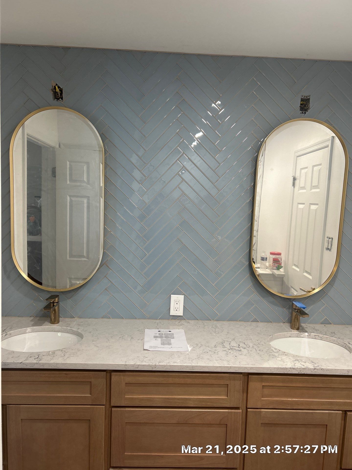 Elegant Dual Bathroom Remodel in Blue Bell, PA by Plowman Kitchen & Bath