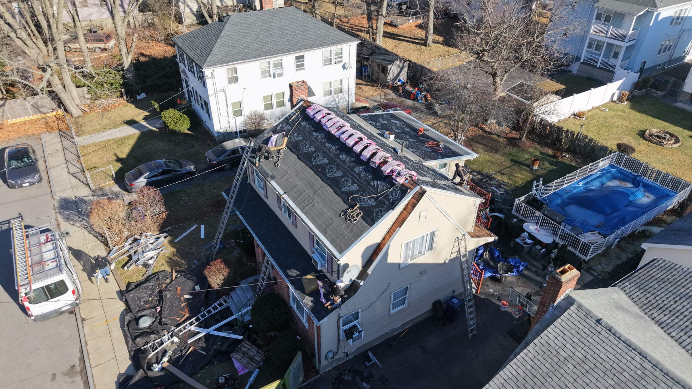 Full Roof Replacement in Boston, MA – Owens Corning Duration, Onyx Black by JOHNNYS PRO