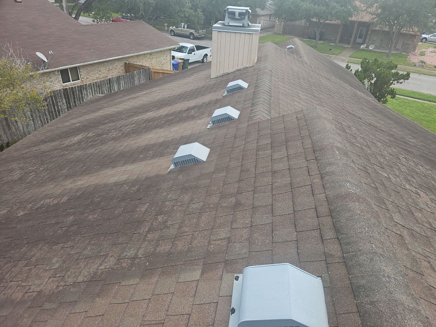 Residential Roofing Installation using GAF HDZ Weathered Wood by Lighthouse Roofing