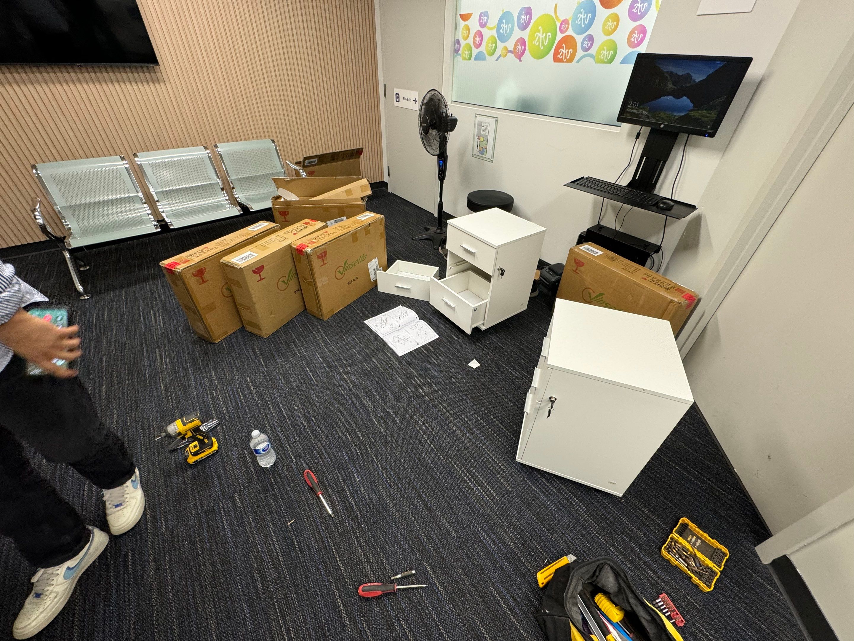 Drawer Installation For VF Service Canada by YVR Construction Group