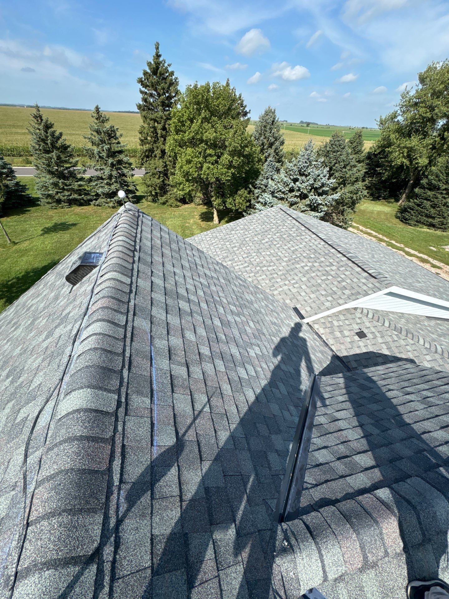 Architectural Shingle Roof Replacement in Beemer, NE by Crows Roofing LLC