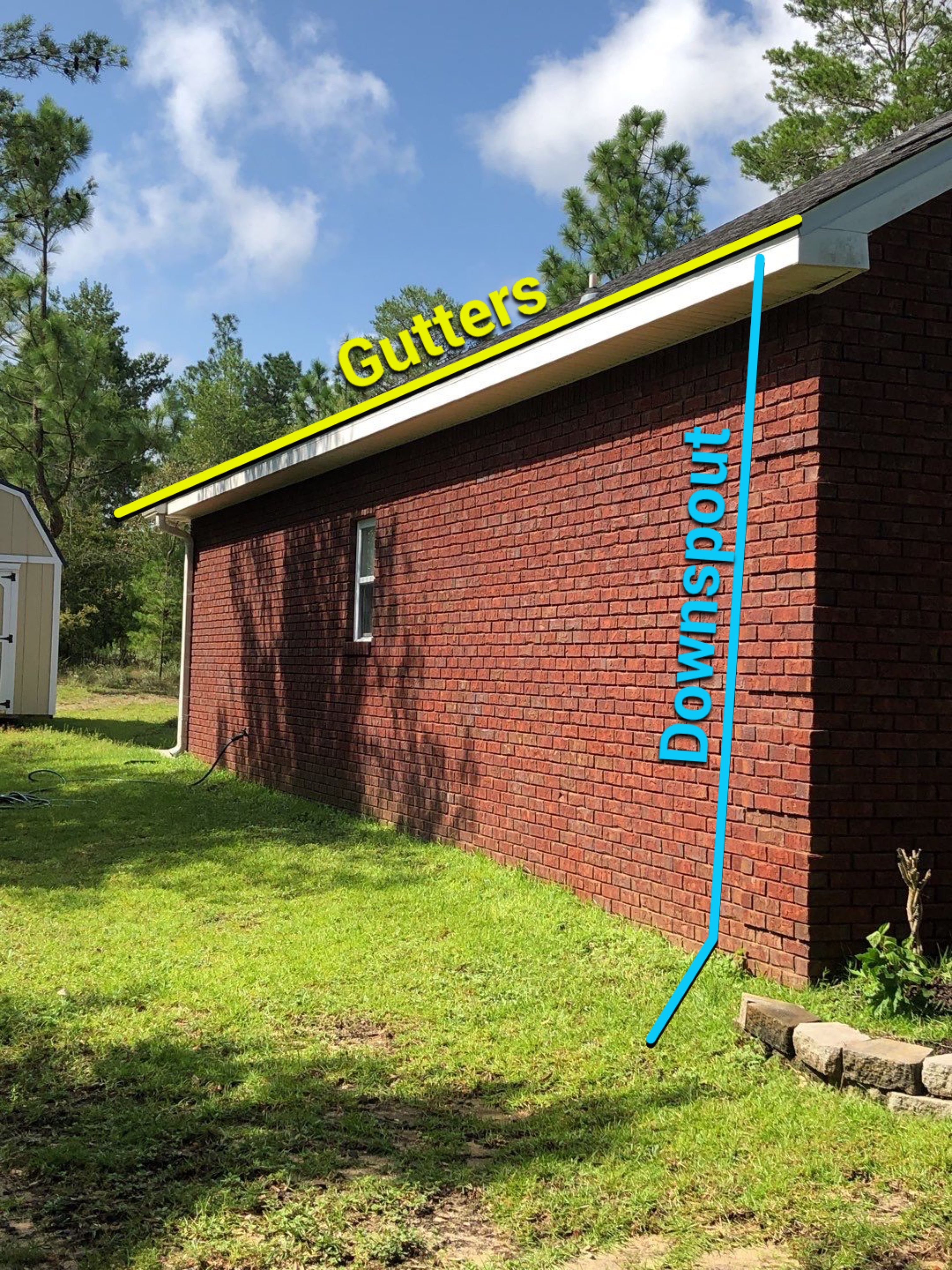 Gutter Installation using White K-Style Seamless Gutters by Gutter Professors