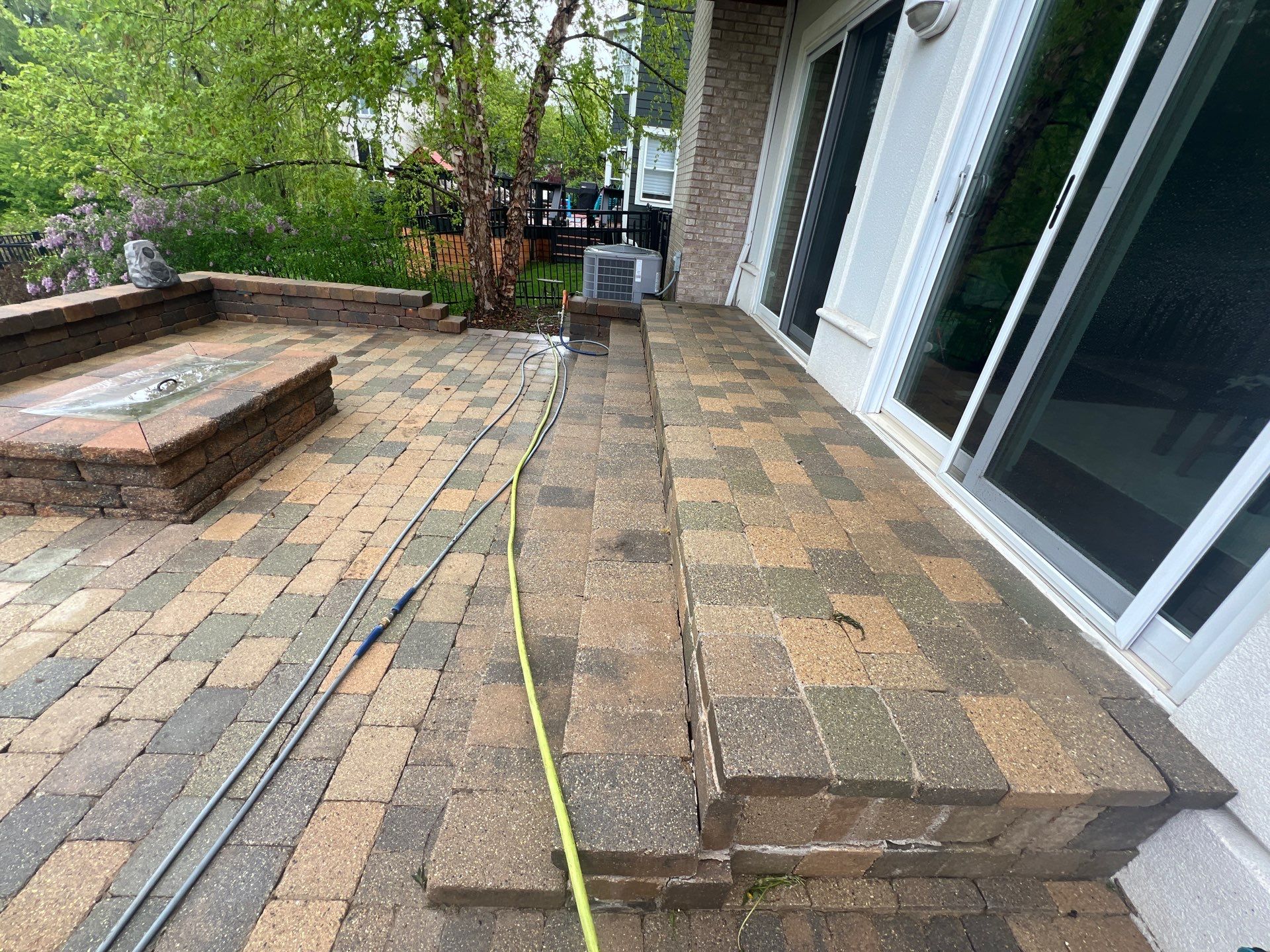 dryvit using Algaecide, soft wash soap by Northern Power Washing LLC.
