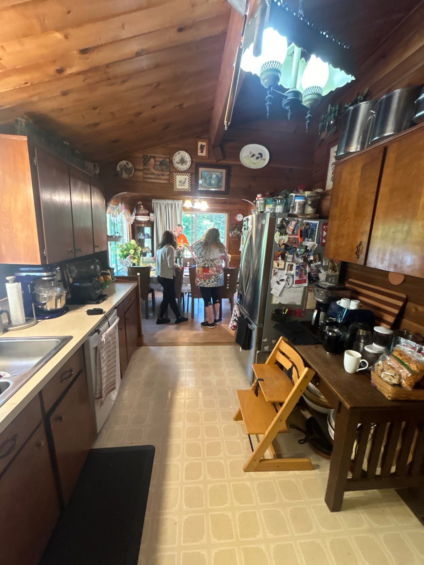Kitchen Transformation in Newberg Log Cabin by Pinnacle Contractors