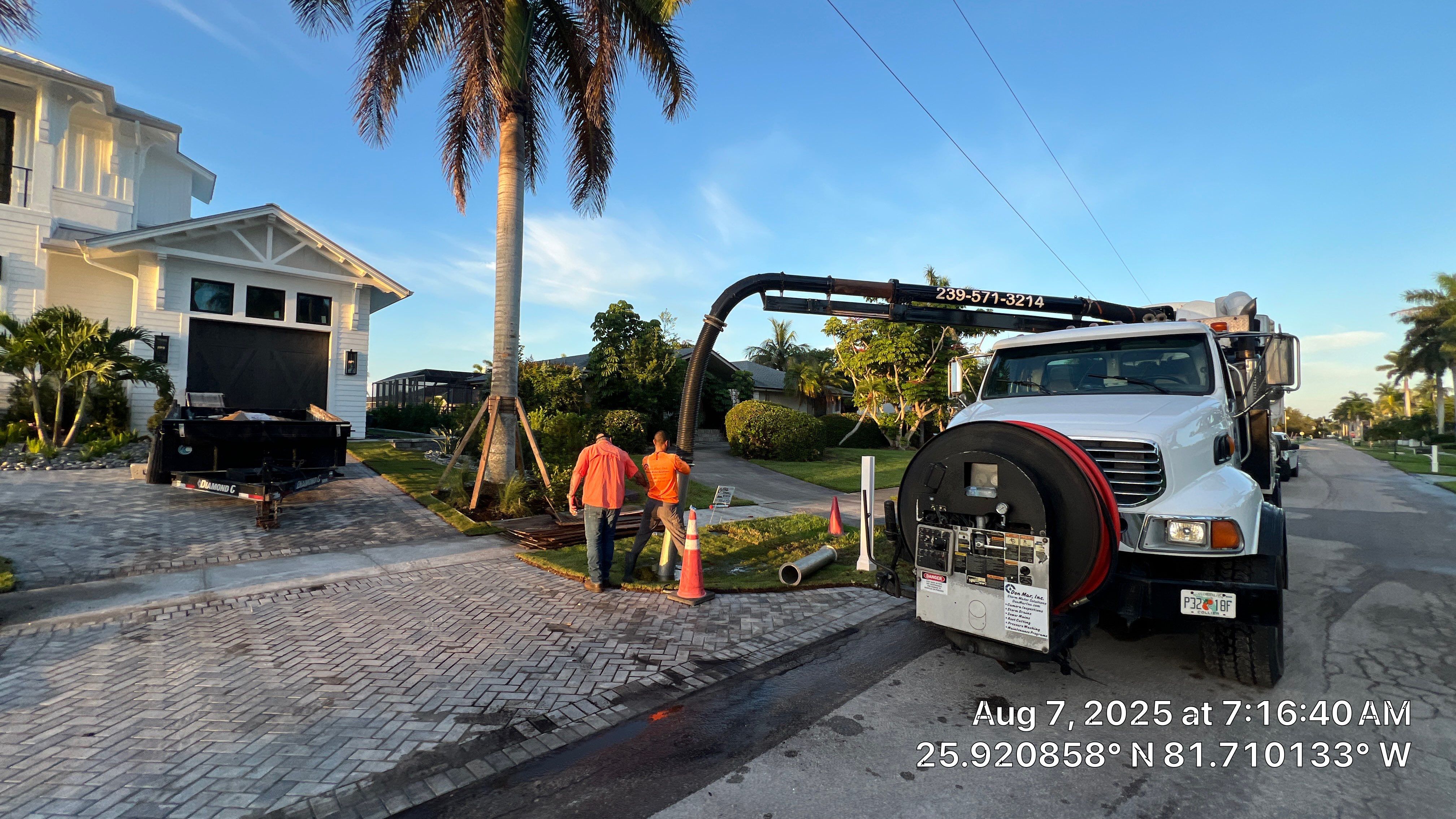 New Residential Construction Stormwater System Cleaning by APS Power & Water