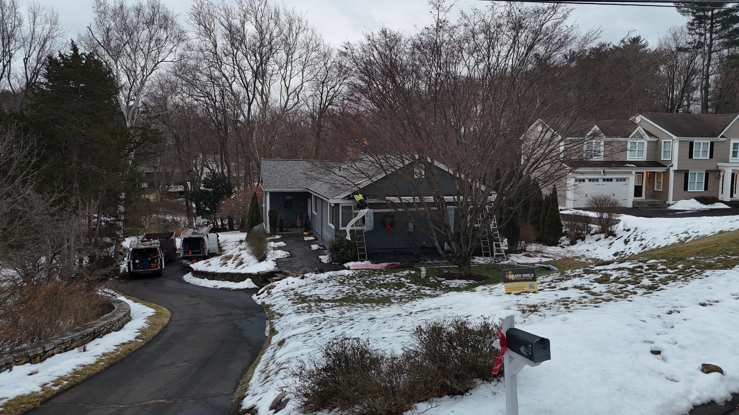 Owens Corning Duration: Estate Gray in West Hartford by Golden Shield Roofing