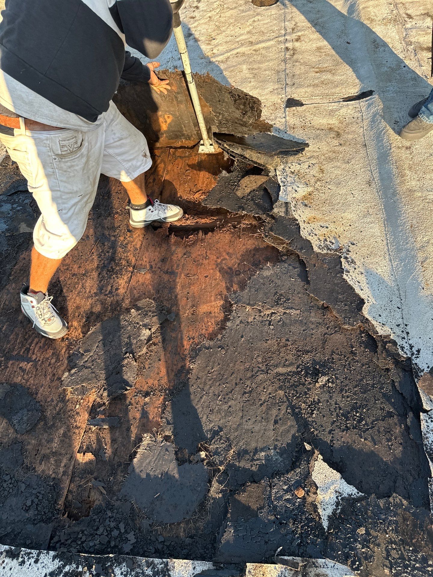 Residential Flat Roof Installation using GAF 60Mil TPO  by Orezona Building & Roofing Company, Inc.