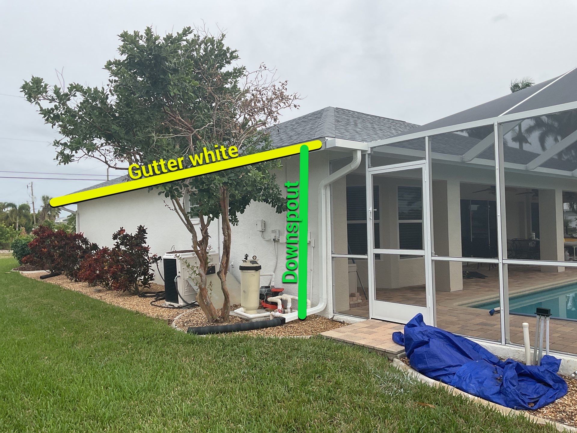 Soffit and Fascia Installation in Cape Coral FL by Gutter Professors