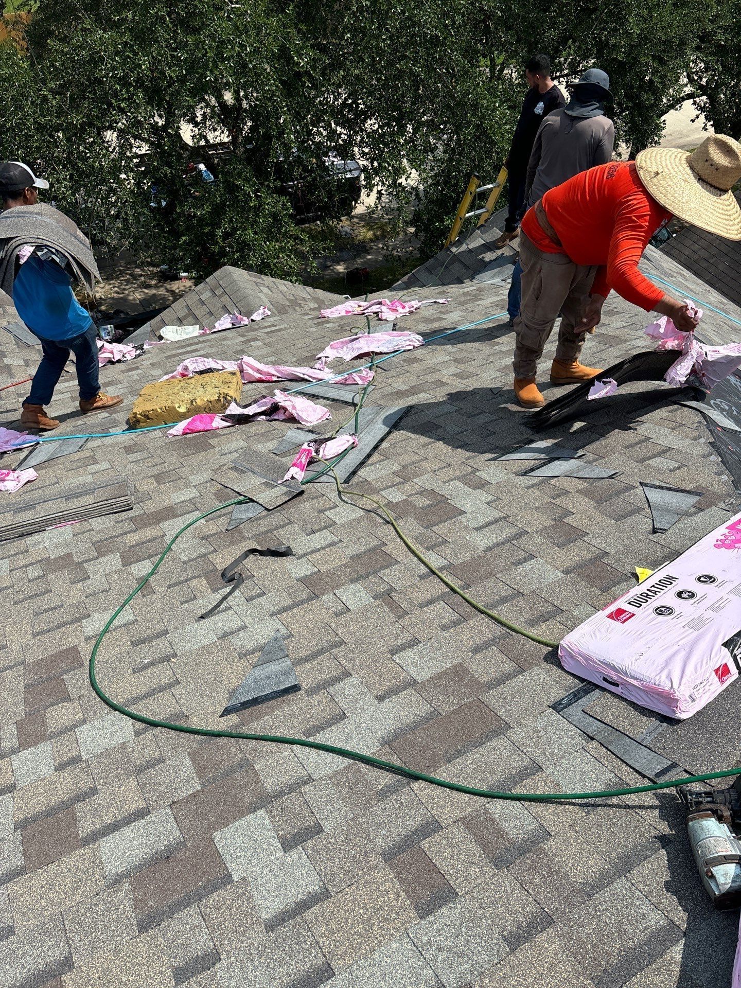Residential Roofing Installation using Owen's Corning Duration (Lifetime) Shingles by Roof Repair Company