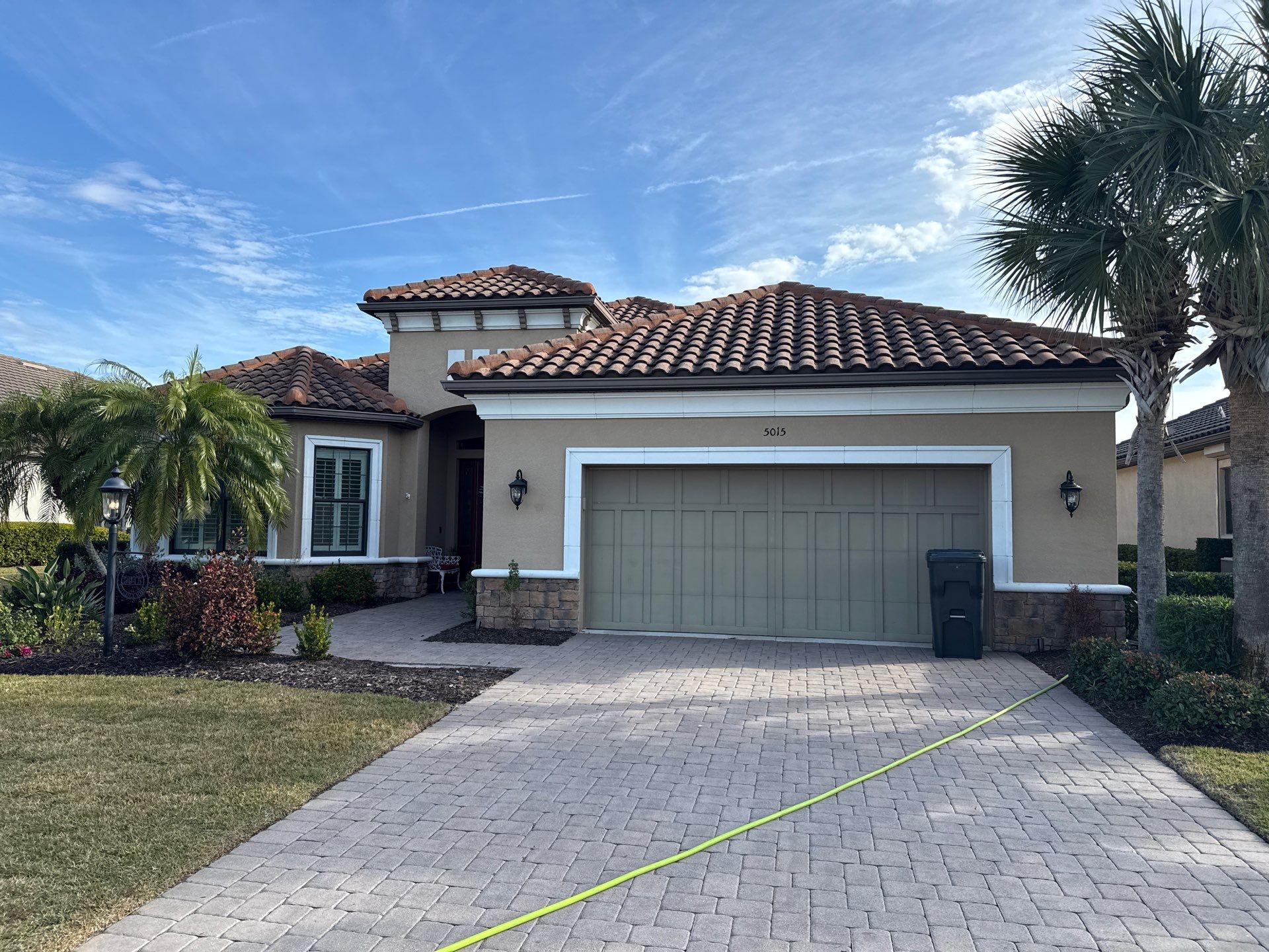 Barrel Tile Roof Cleaning in Esplanade Golf & Country Club – Lakewood Ranch, FL by Sunshine AquaWash