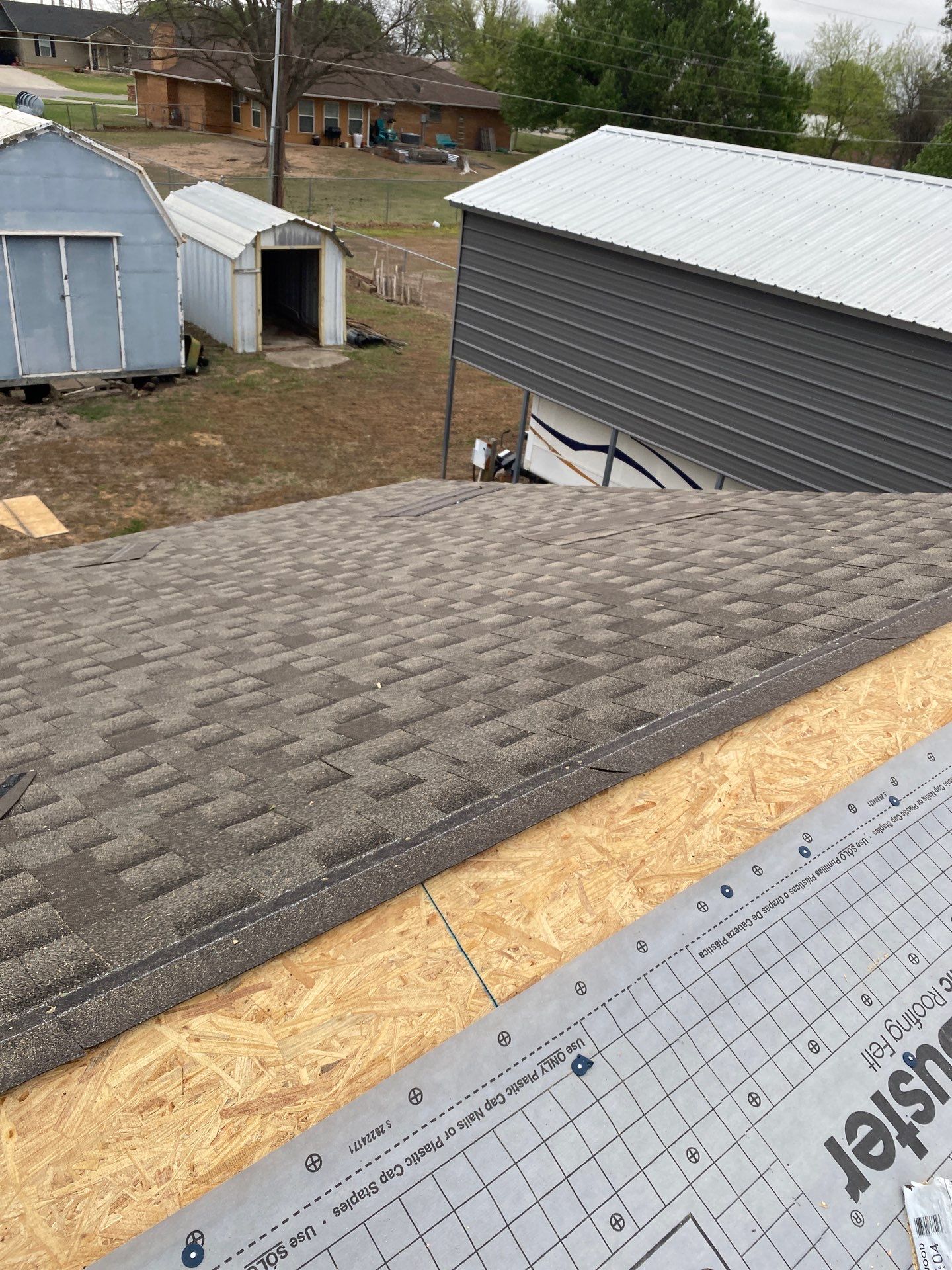 GAF Class 4 Impact Resistant Shingle Roof Replacement in Davis, OK by BANA Roofing and Solar Supply