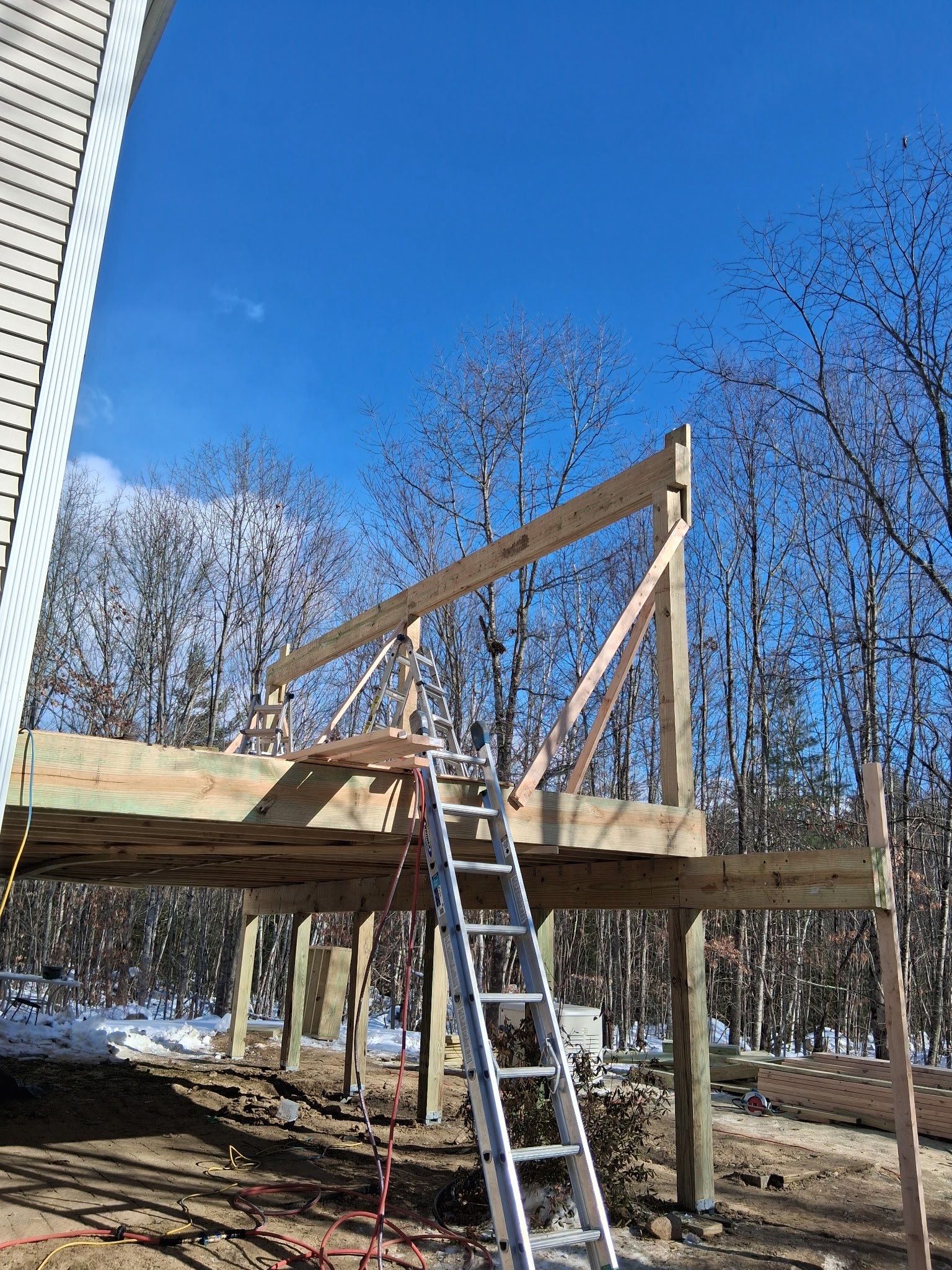 Nottingham Deck Demo - Three Season Build by Tall pine roofing
