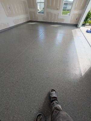 Garage Floor Coating using Shale
