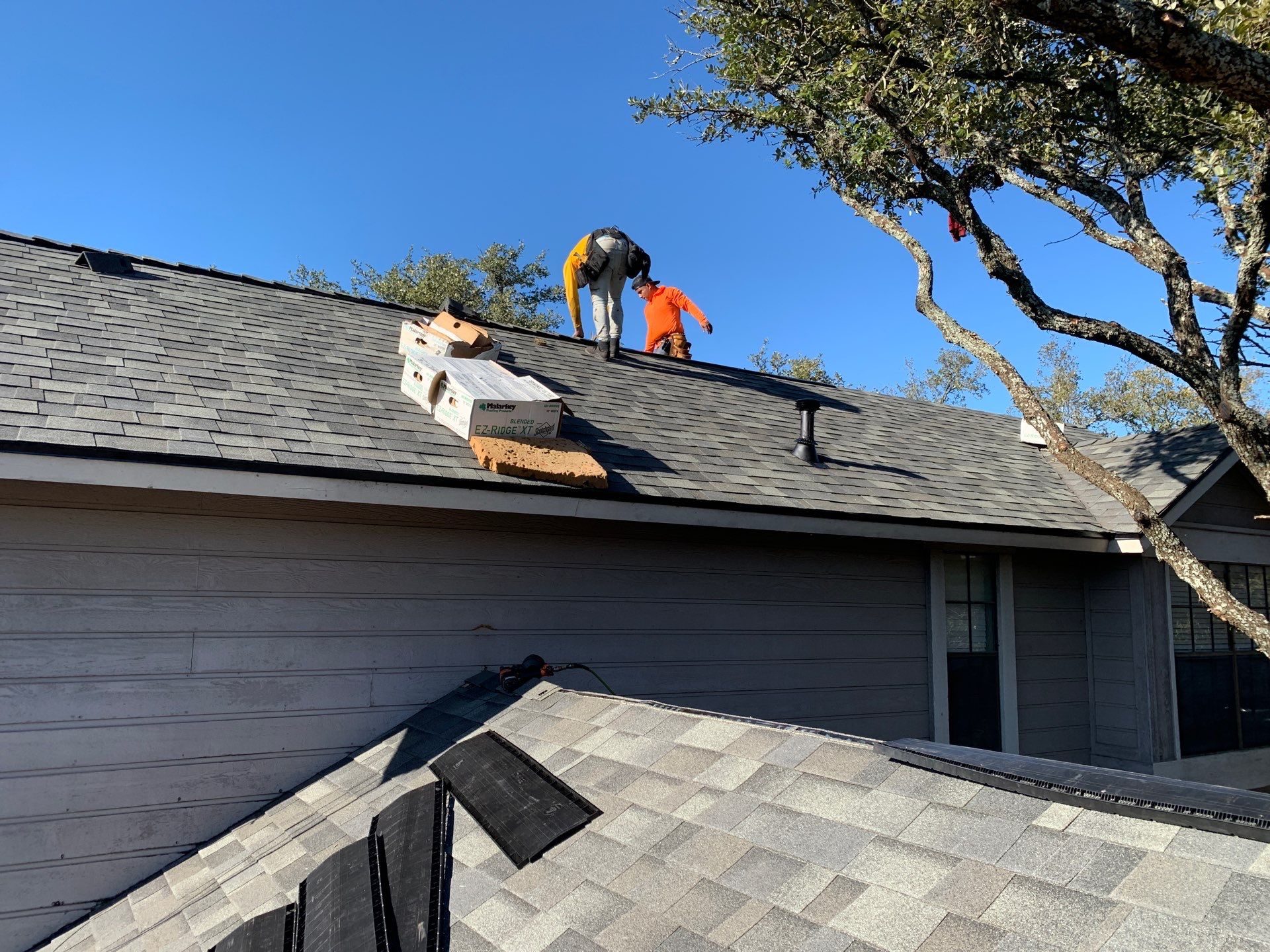Cedar Park Roofing Replacement With Malarkey Vista AR Shingles and Decking Repair by Caliber Restoration LLC