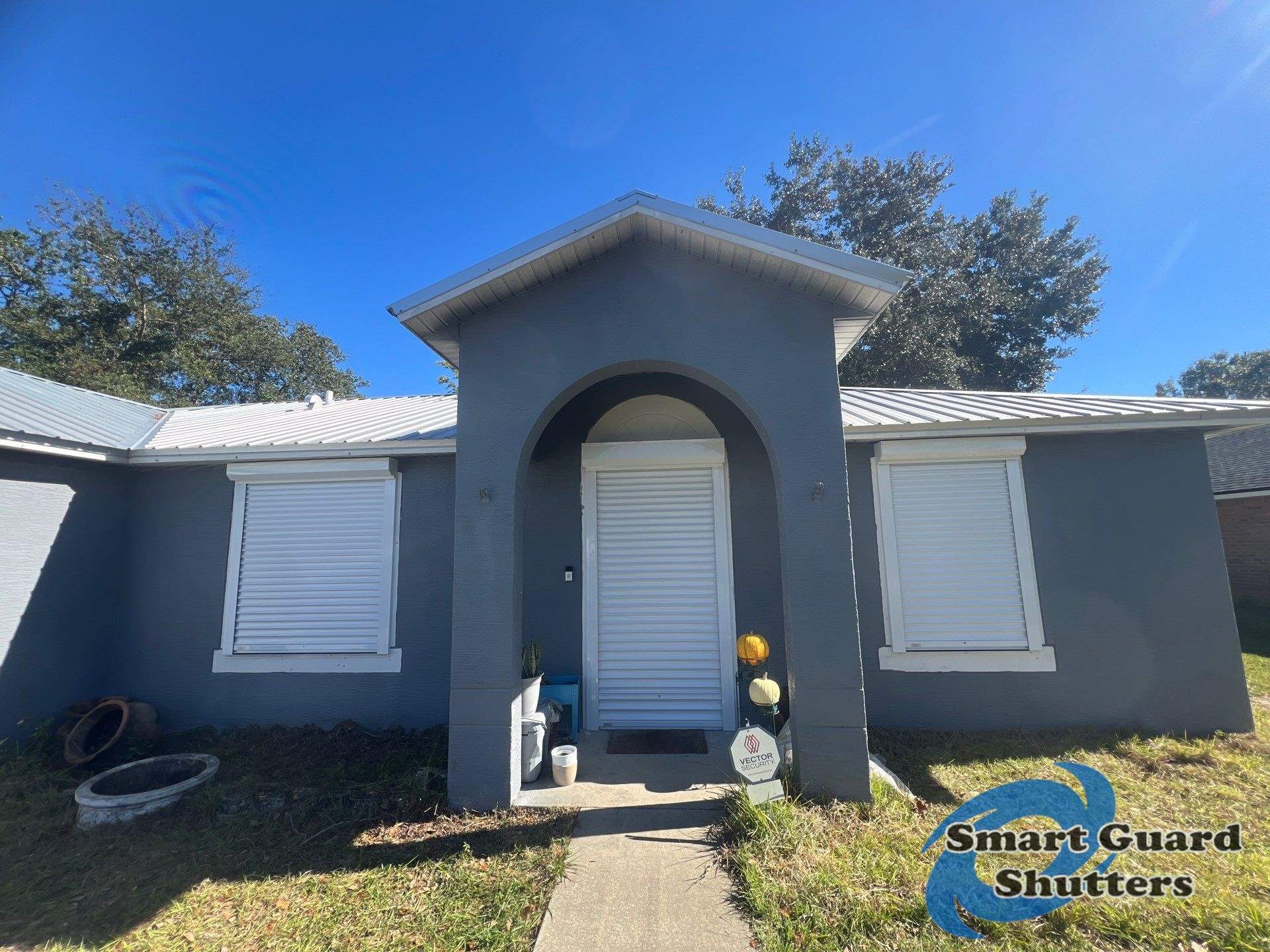 Hurricane Protection in White by Smart Guard Shutters
