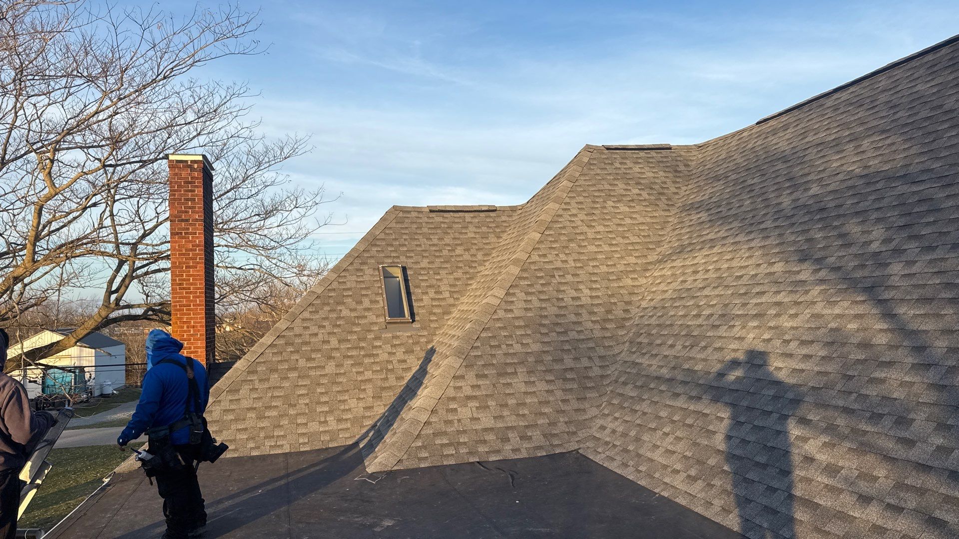 Residential Roofing Installation using Timberline HDZ Shingles - Pewter Gray by RoofX 