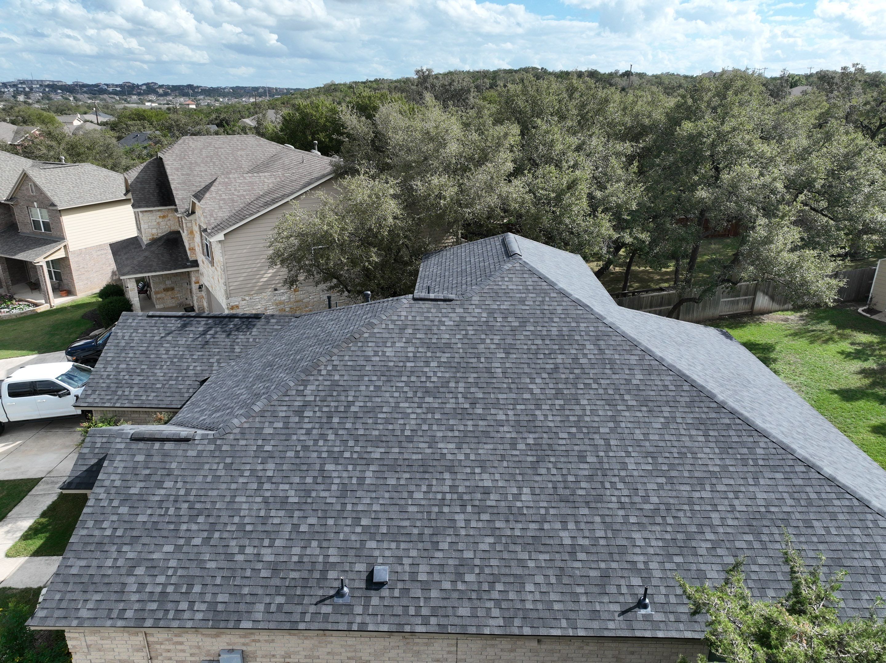 Residential Roof Replacement using Owens Corning Duration Shingles - Onyx Black by Premier Roofing and Contracting