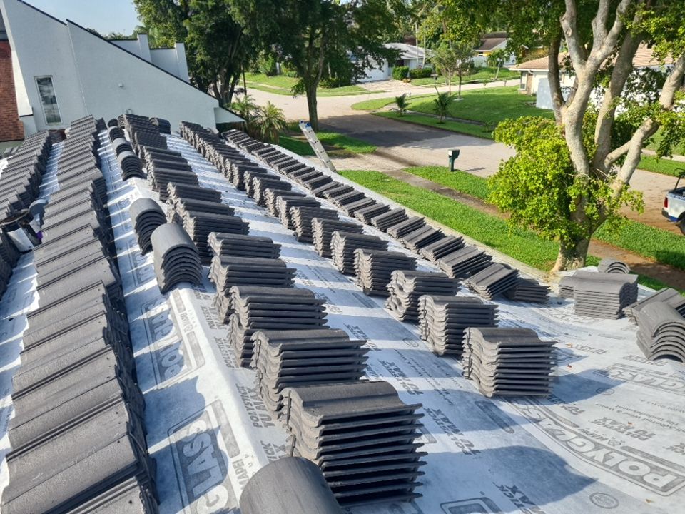 Residential Roofing Installation using Eagle Roofing Tile by BLUES BROTHERS ROOFING