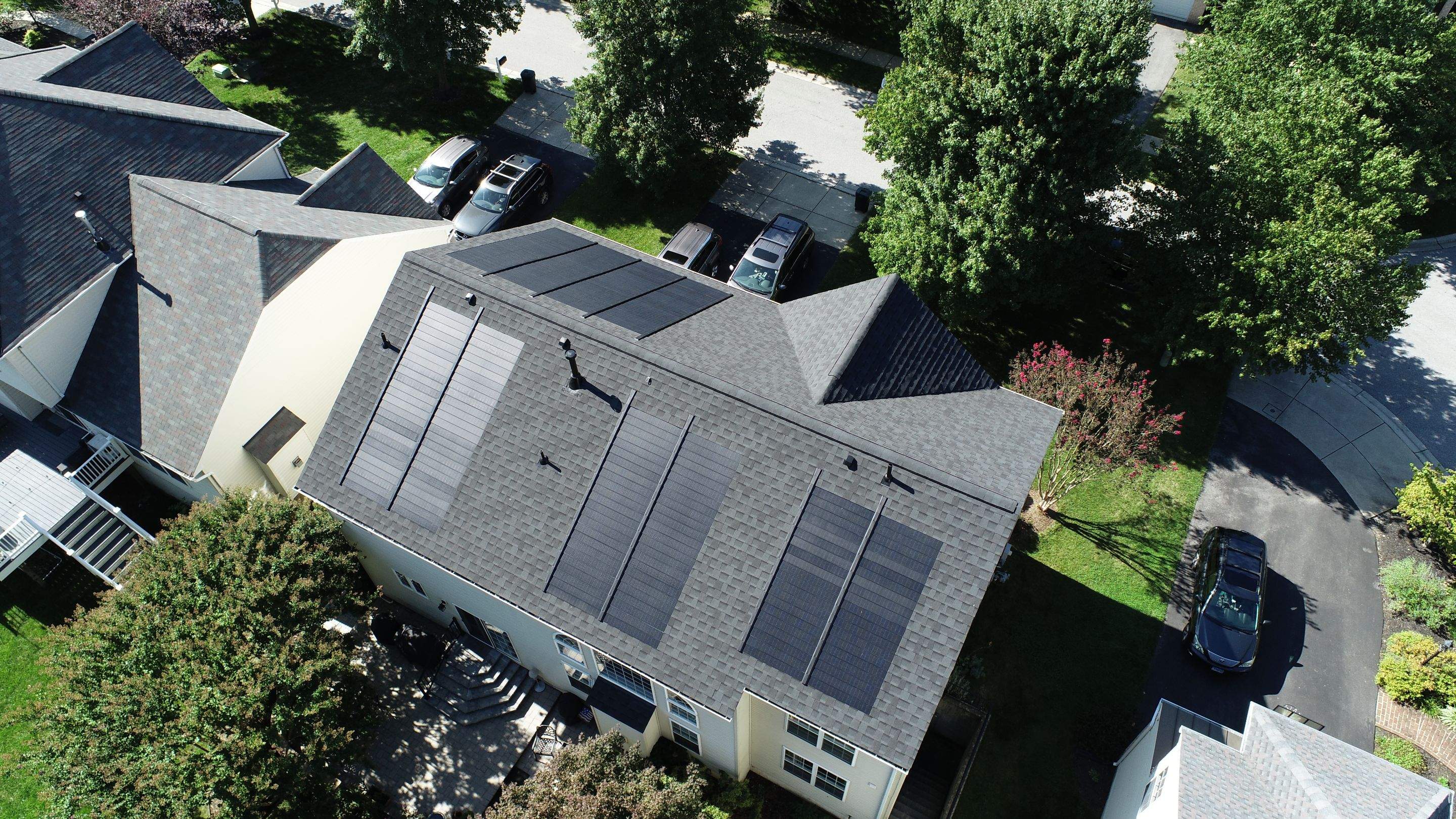 GAF Timberline Solar Roof Ellicott City, MD by American Home Contractors