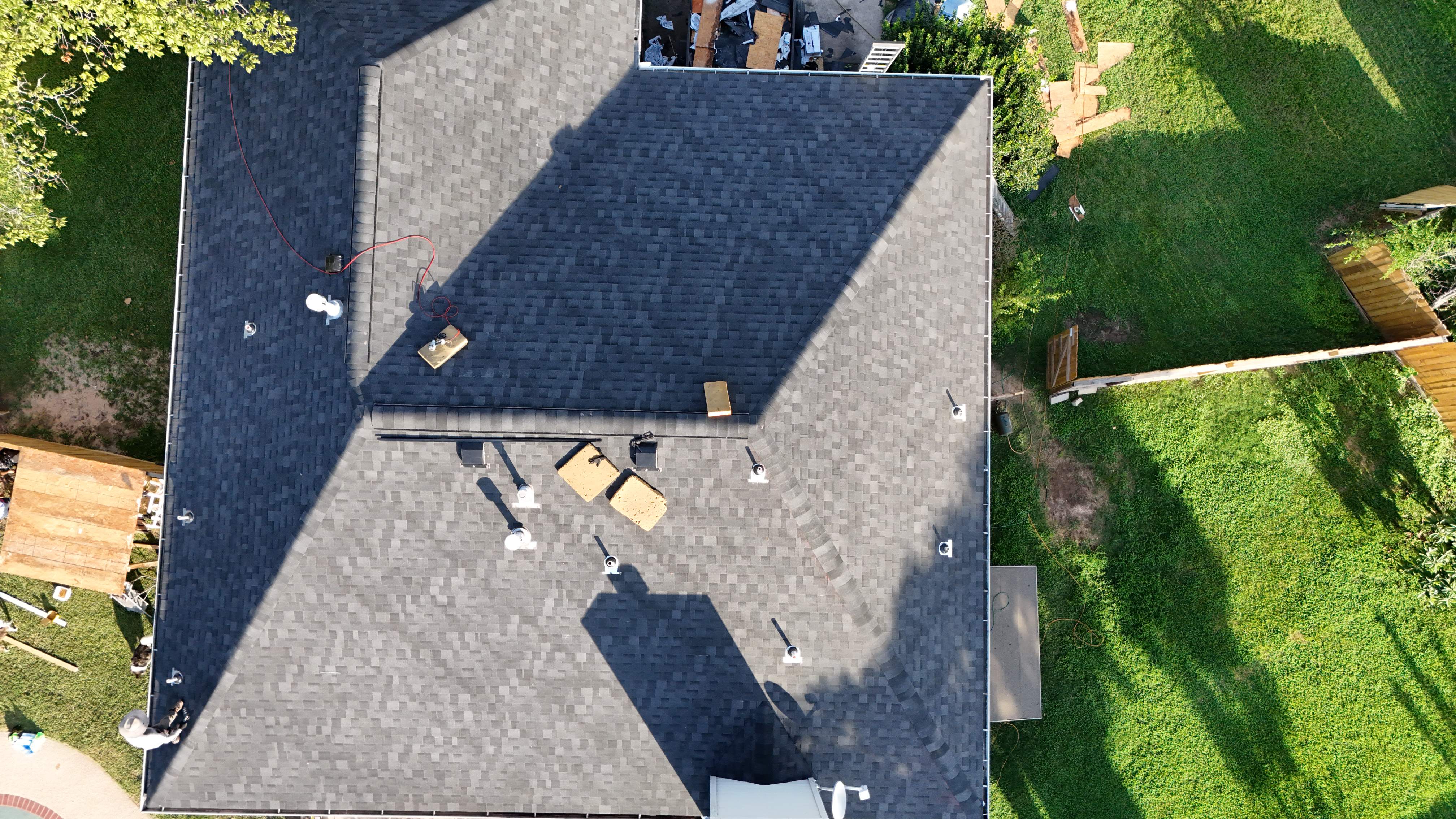 Charcoal Shingle Roof Replacement — North Houston, TX by PL Roofing & SB Roofing, LLC.