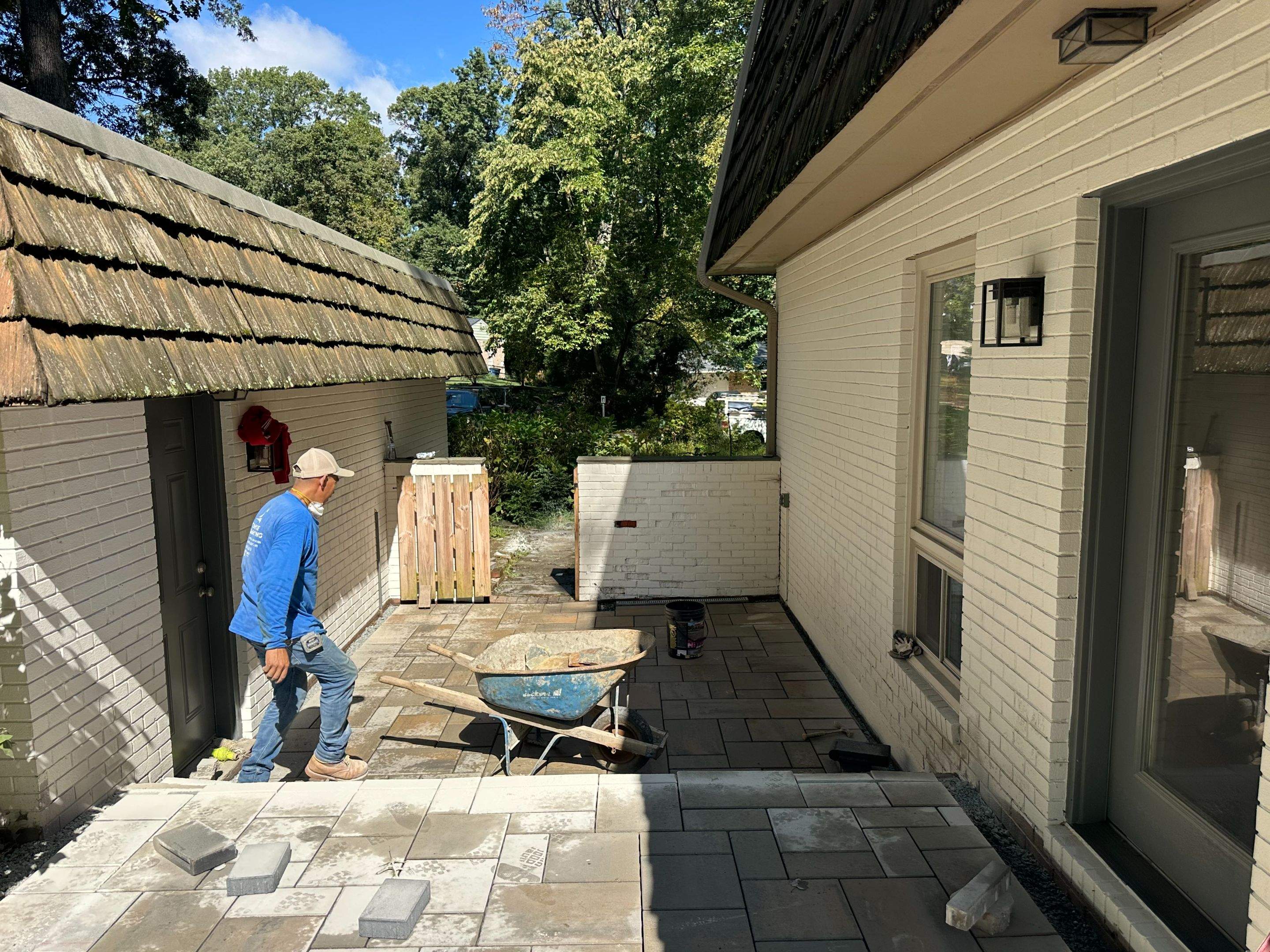 Custom Paver Patio in Reston, VA by Sunburst Construction Inc